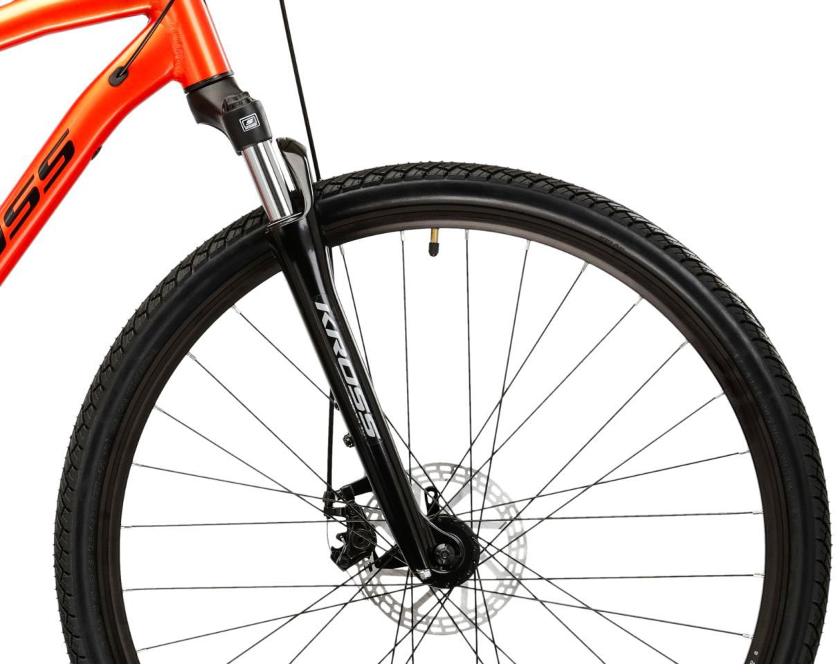 Kross Crossrad »Crossrad Herren 28" Evado 3.0 orange 16 Gänge« 16 Gang Shimano ACERA M3020 Schaltwerk Kettenschaltung