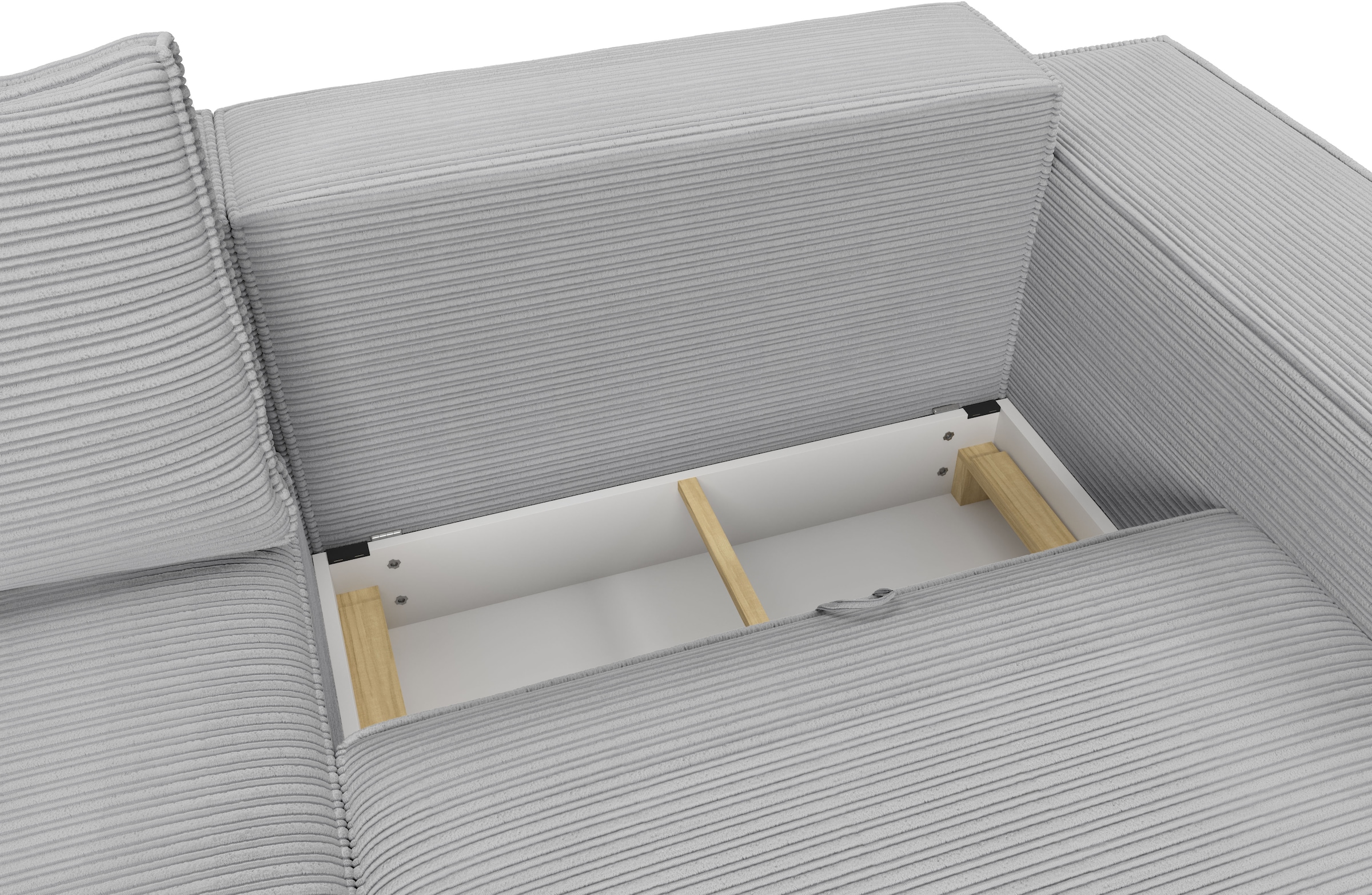 Trends by HG Big-Sofa »CONOR« Schlaffunktion + Bettkasten