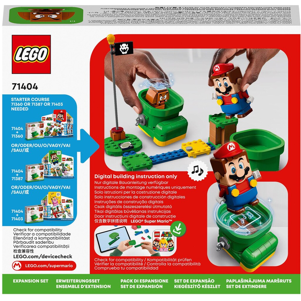 LEGO® Konstruktionsspielsteine »Gumbas Schuh – Erweiterungsset (71404), LEGO® Super Mario«, (76 St.), Made in Europe