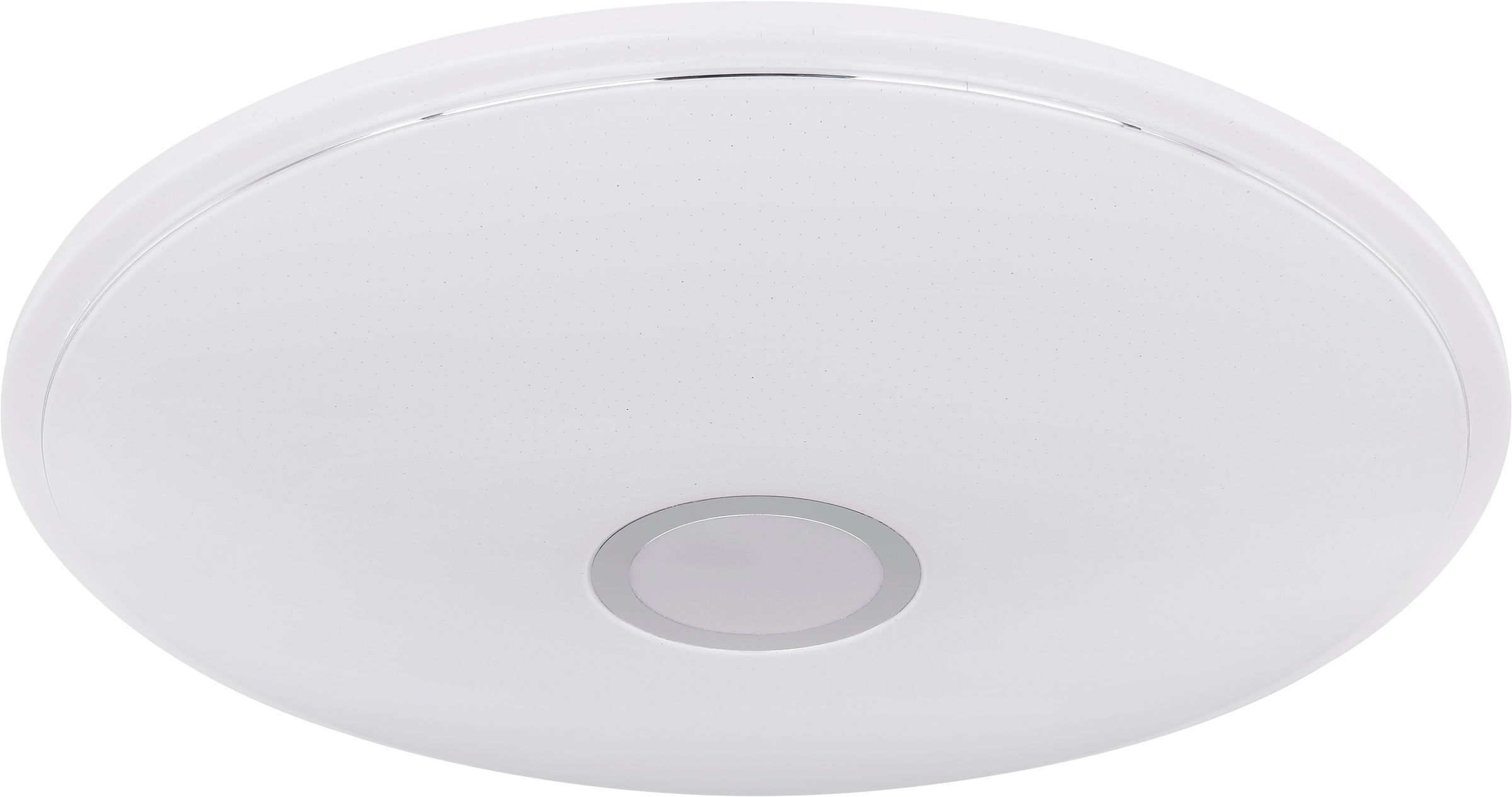 GLOBO LIGHTING Deckenleuchte »CONNOR« LED-Modul 1 Stk. Deckenleuchte Weiß/Opal, Chromring, RGB, SmartLight, LED 30W