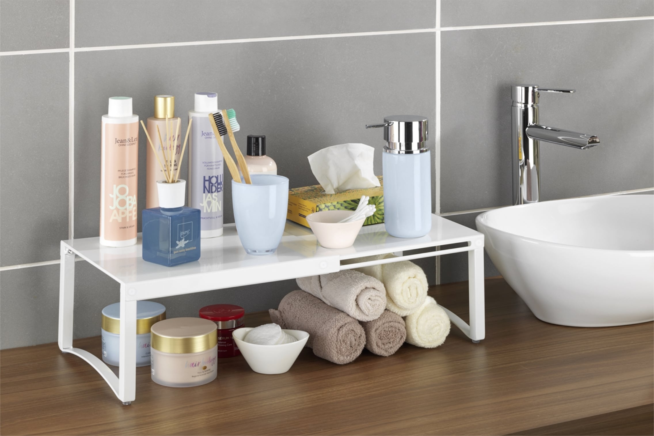 Maximex Schrankeinsatz »Teleskop«, ausziehbar von 30-54 cm, mehr Stauraum im Schrank, Tragkraft 5 kg