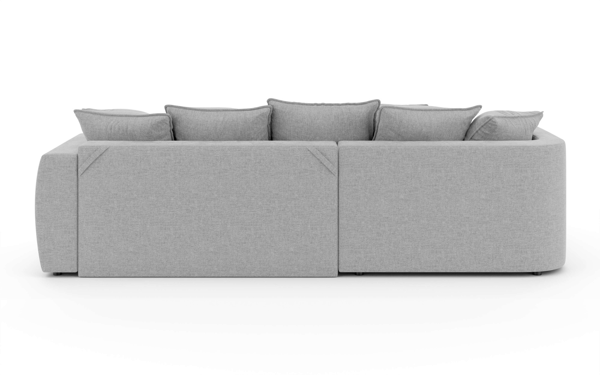 Home affaire Ecksofa »Kahekili, Schlafsofa mit Bettkasten, Maße B/T/H: 255/181/90/ cm« L-Form mit Wellenunterfederung, 7 Rückenkissen und 2 Zierkissen
