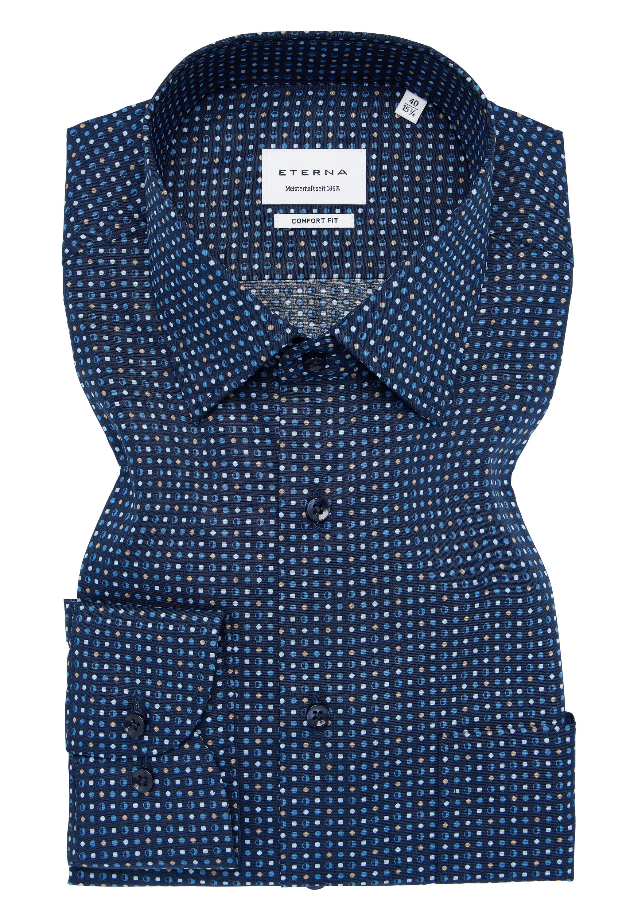 Eterna Langarmhemd »COMFORT FIT« NON IRON (bügelfrei)