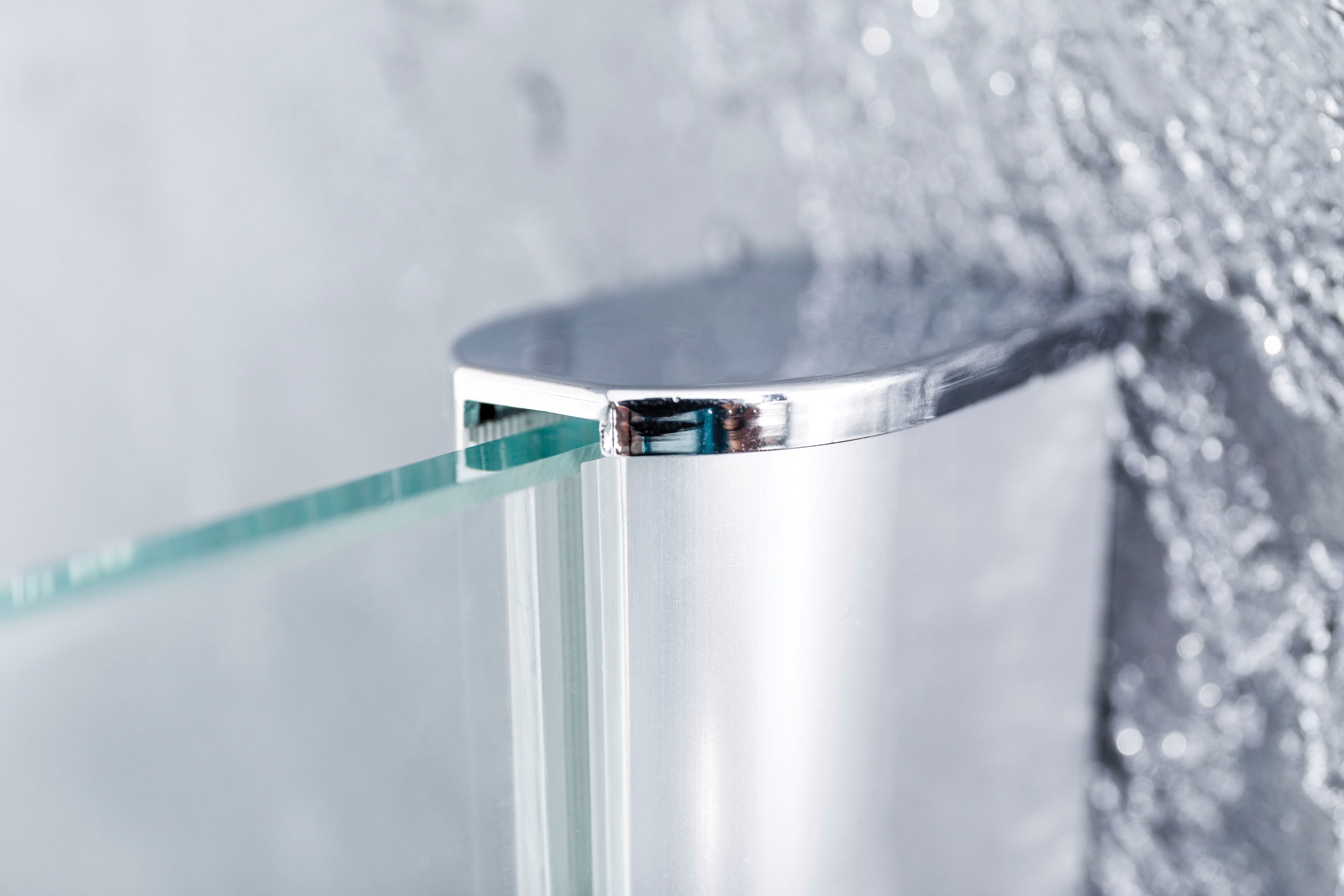 Sanotechnik geteilte Dusch-Flügeltür »Sanoflex Grande«, mit Glasseitenwand