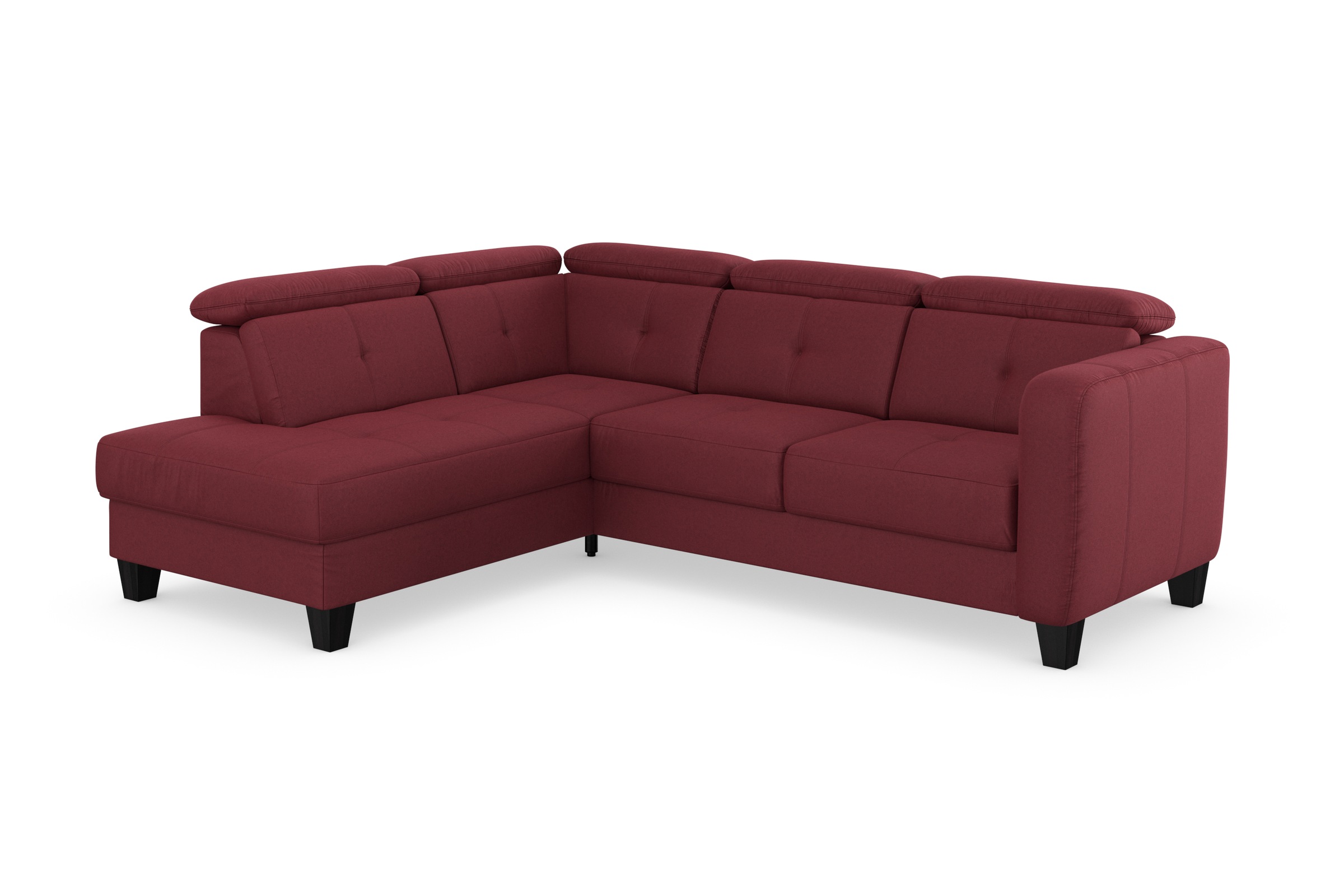 sit&more Ecksofa »Belluci L-Form«, inklusive Federkern, wahlweise mit Bettfunktion und Bettkasten