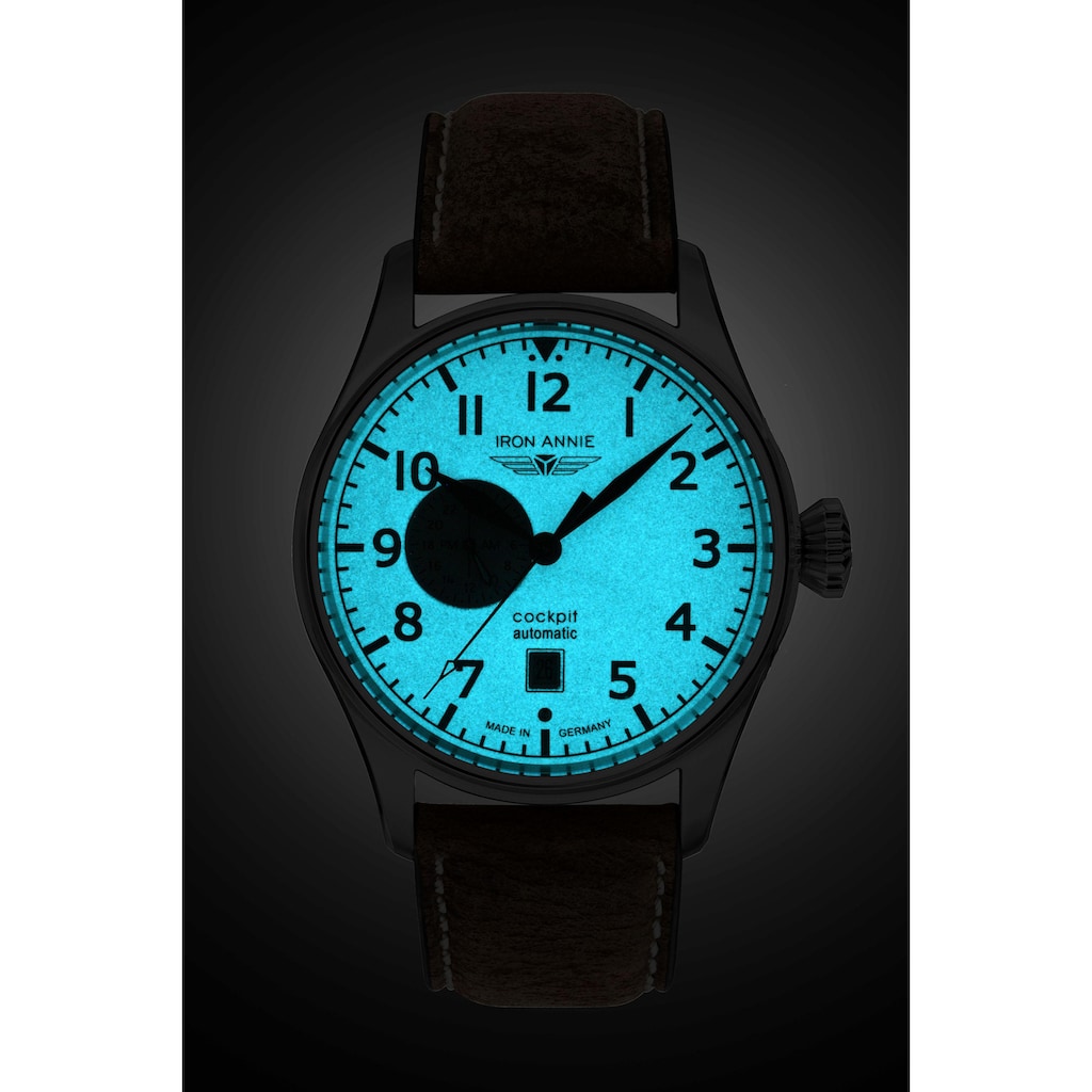 IRON ANNIE Automatikuhr »Flight Control, 24 Std. Anzeige, Superluminova, 5168-3«