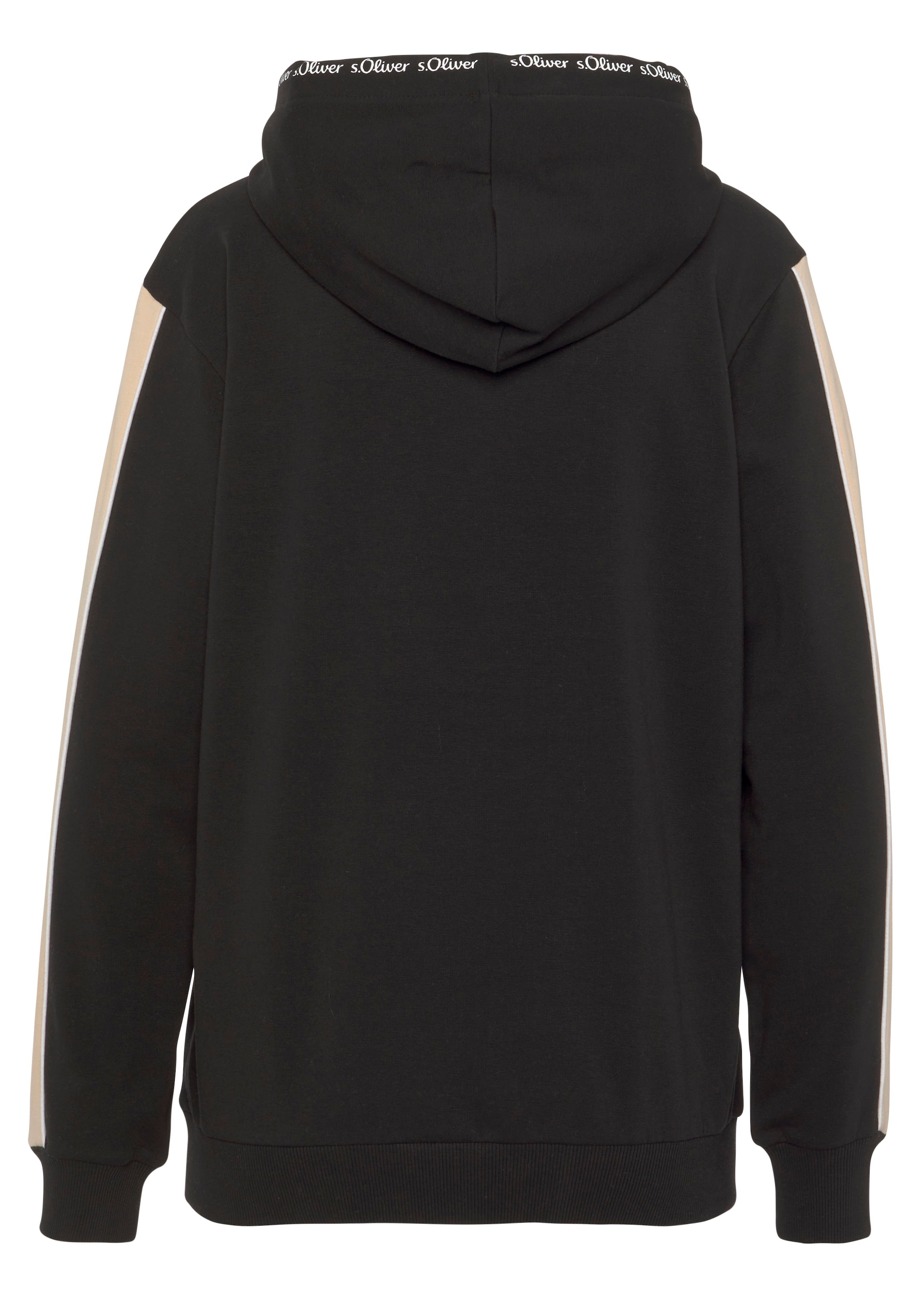 s.Oliver Hoodie, mit Kontrast Einsätzen, Loungewear