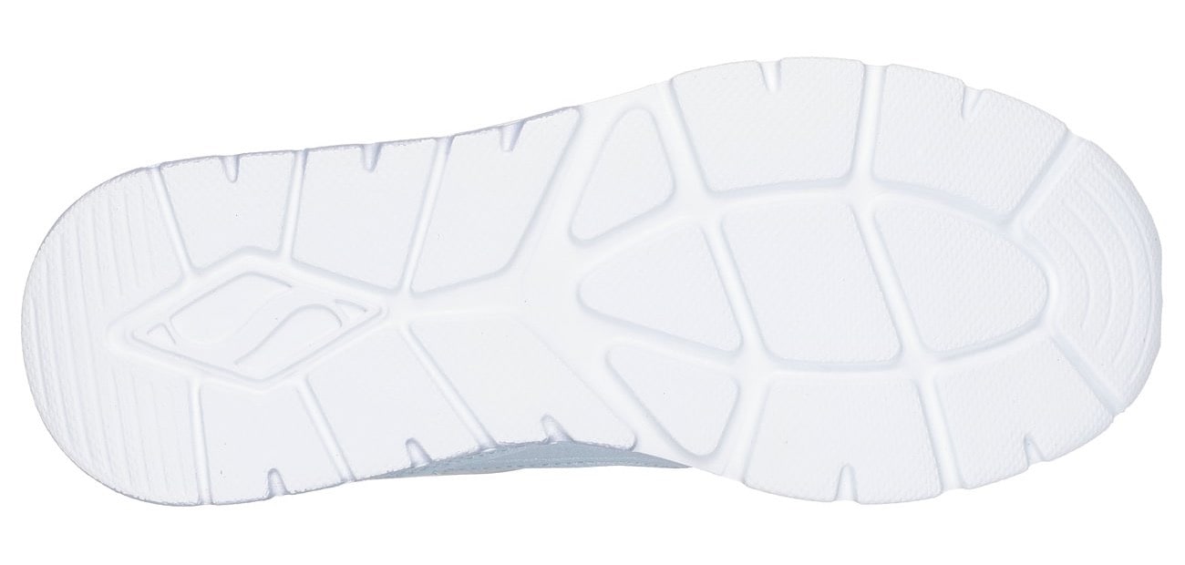 Skechers Sneaker »UNO LITE 2.0«, Schnürschuh mit farbl. Keilsohle, Größenschablone zum Download