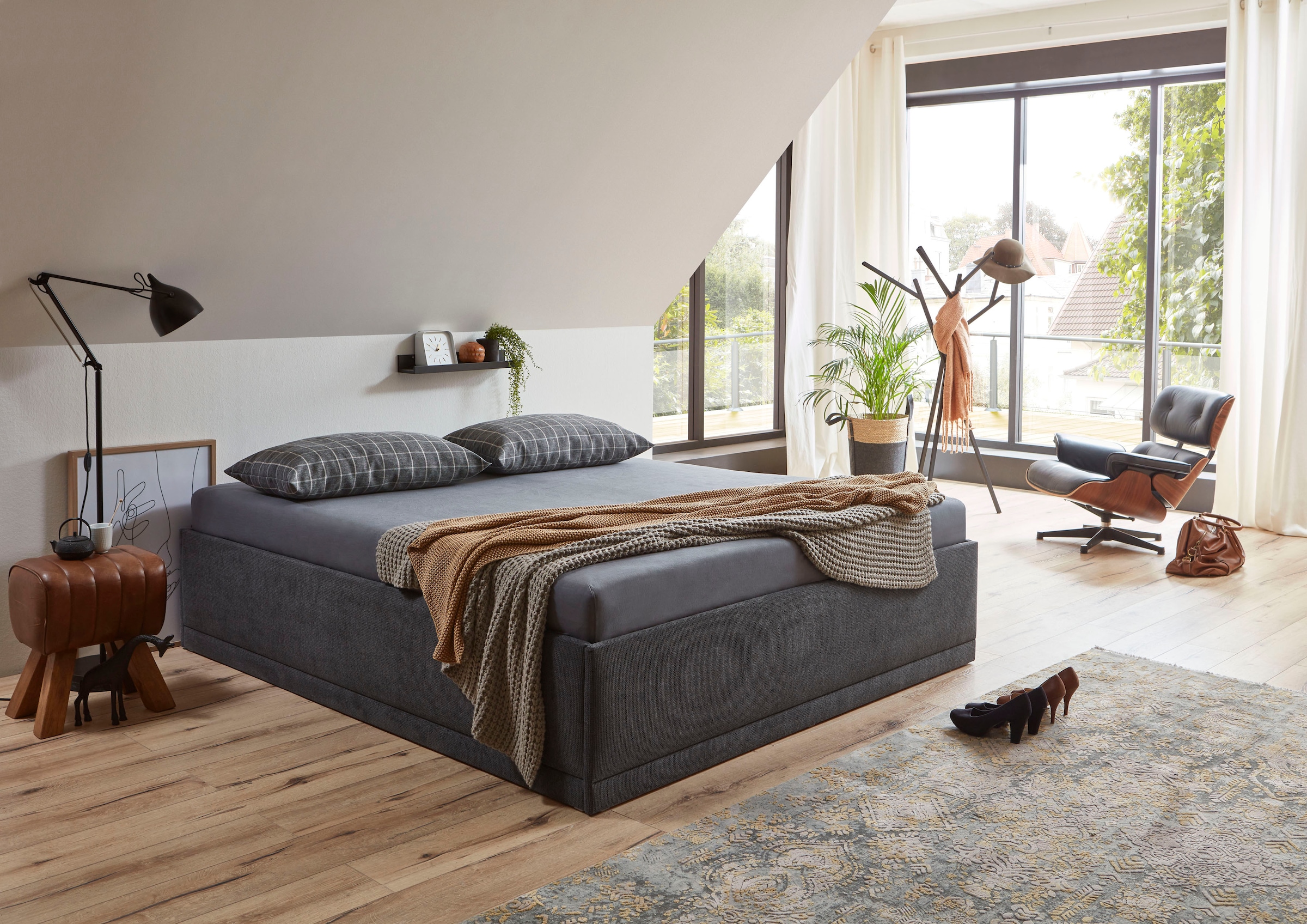 Westfalia Schlafkomfort Polsterbett "Texel" Standardhöhe mit Zierkissen, Be günstig online kaufen