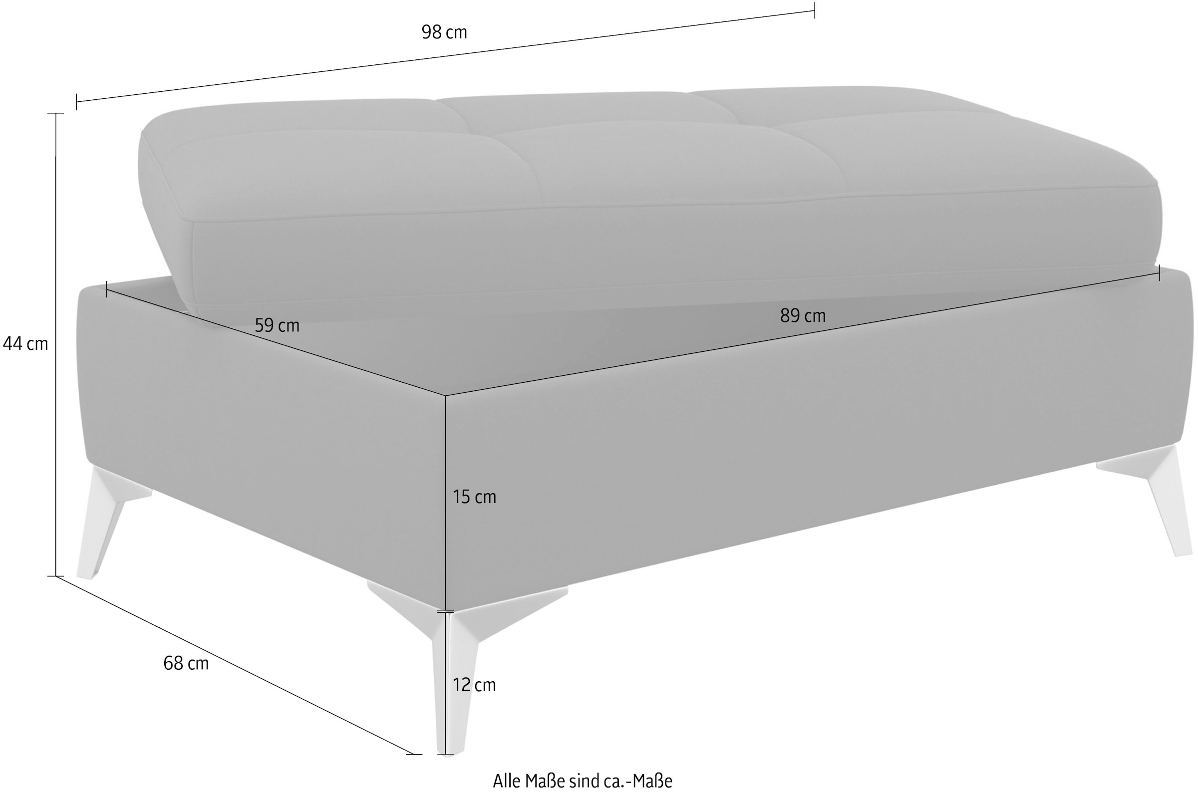 sit&more Stauraumhocker »Latigo«, inklusive Stauraum
