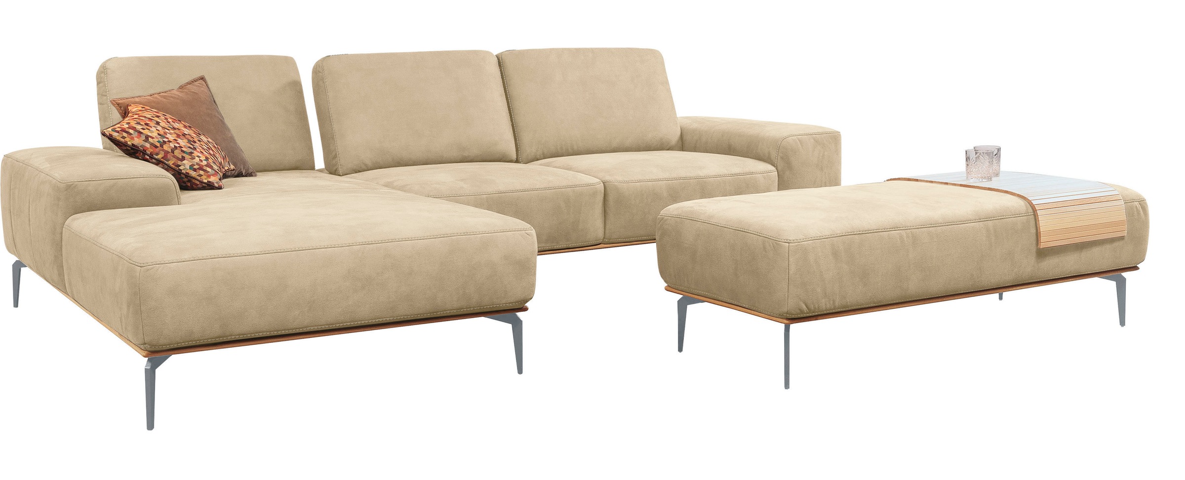 W.SCHILLIG Ecksofa "run, Designsofa mit tollem Sitzkomfort, bequem, L-Form" günstig online kaufen