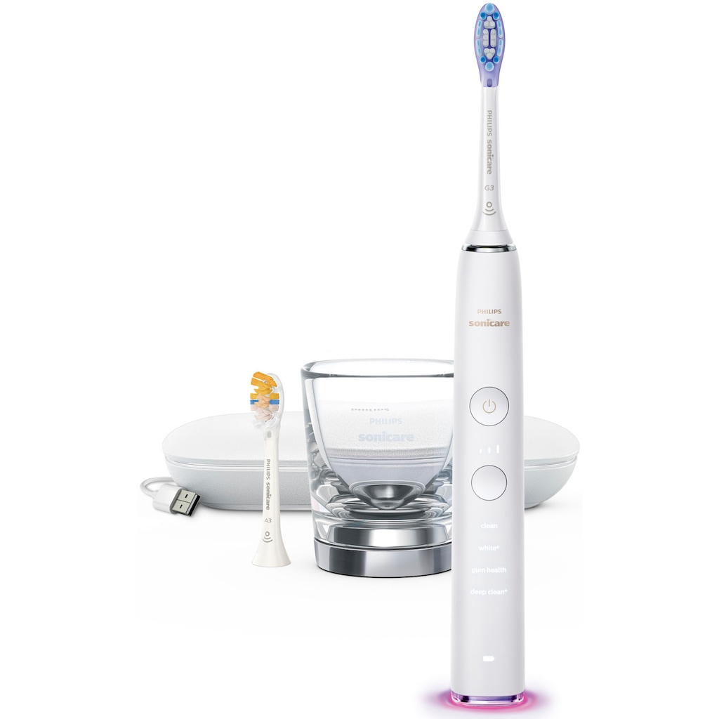 Philips Sonicare Elektrische Zahnbürste »DiamondClean 9400, HX9917«, 2 St. Aufsteckbürsten