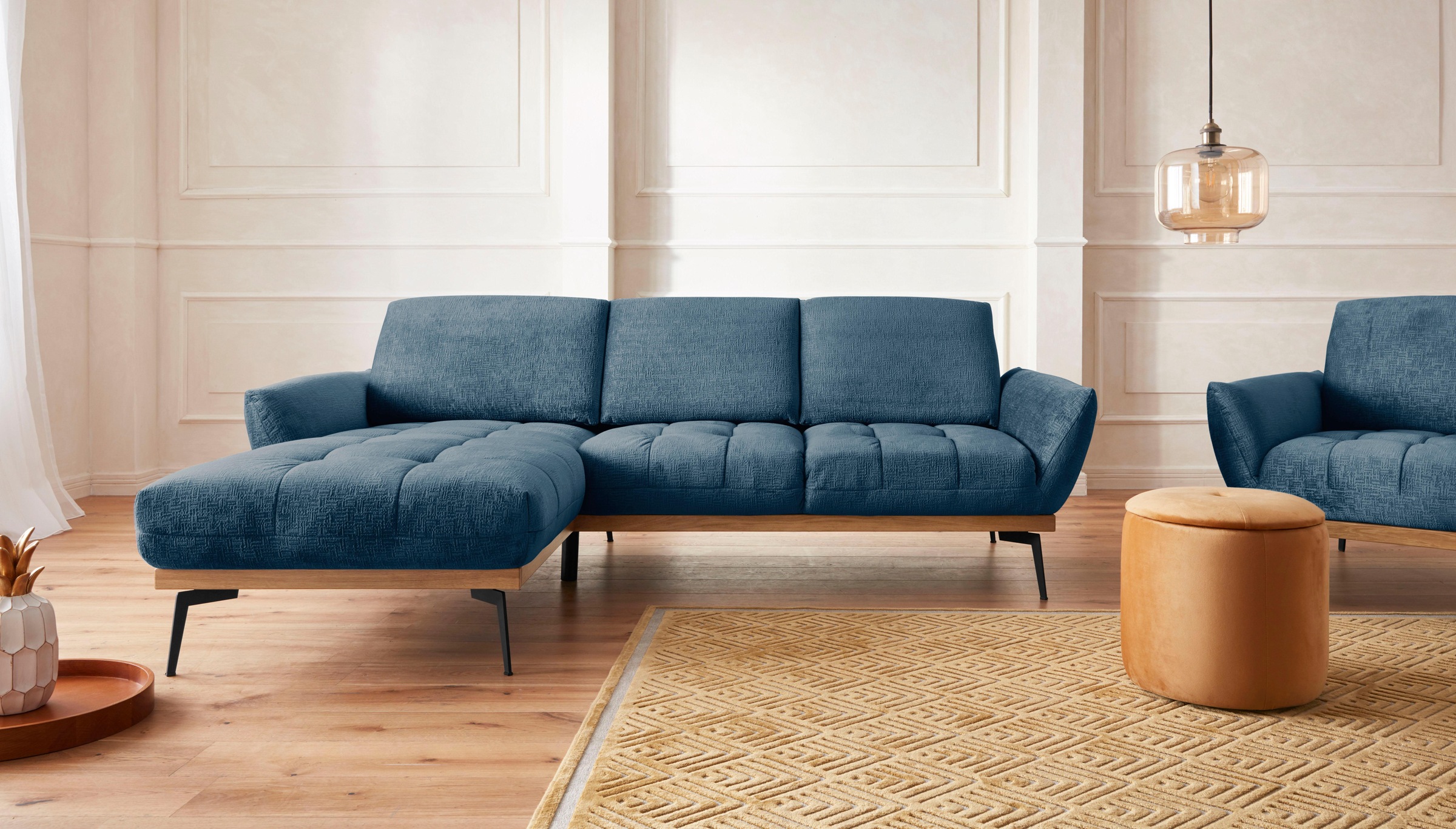 exxpo - sofa fashion Ecksofa »Palic, inkl. Rückenverstellung, bequem, elega günstig online kaufen