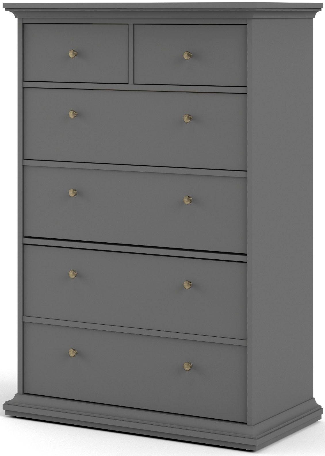 Home affaire Sideboard »Paris«, mit vielen Stauraummöglichkeiten und Rahmenoptik, Breite Höhe 140 cm