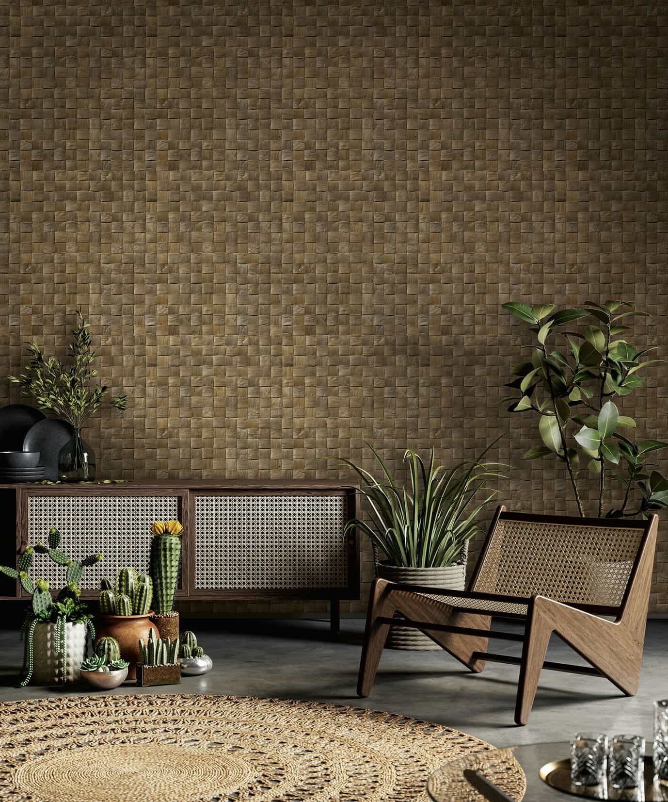 Marburg Vliestapete »Tapete Wooden Panels« Holz geprägt moderne Vliestapete für Wohnzimmer Schlafzimmer Küche