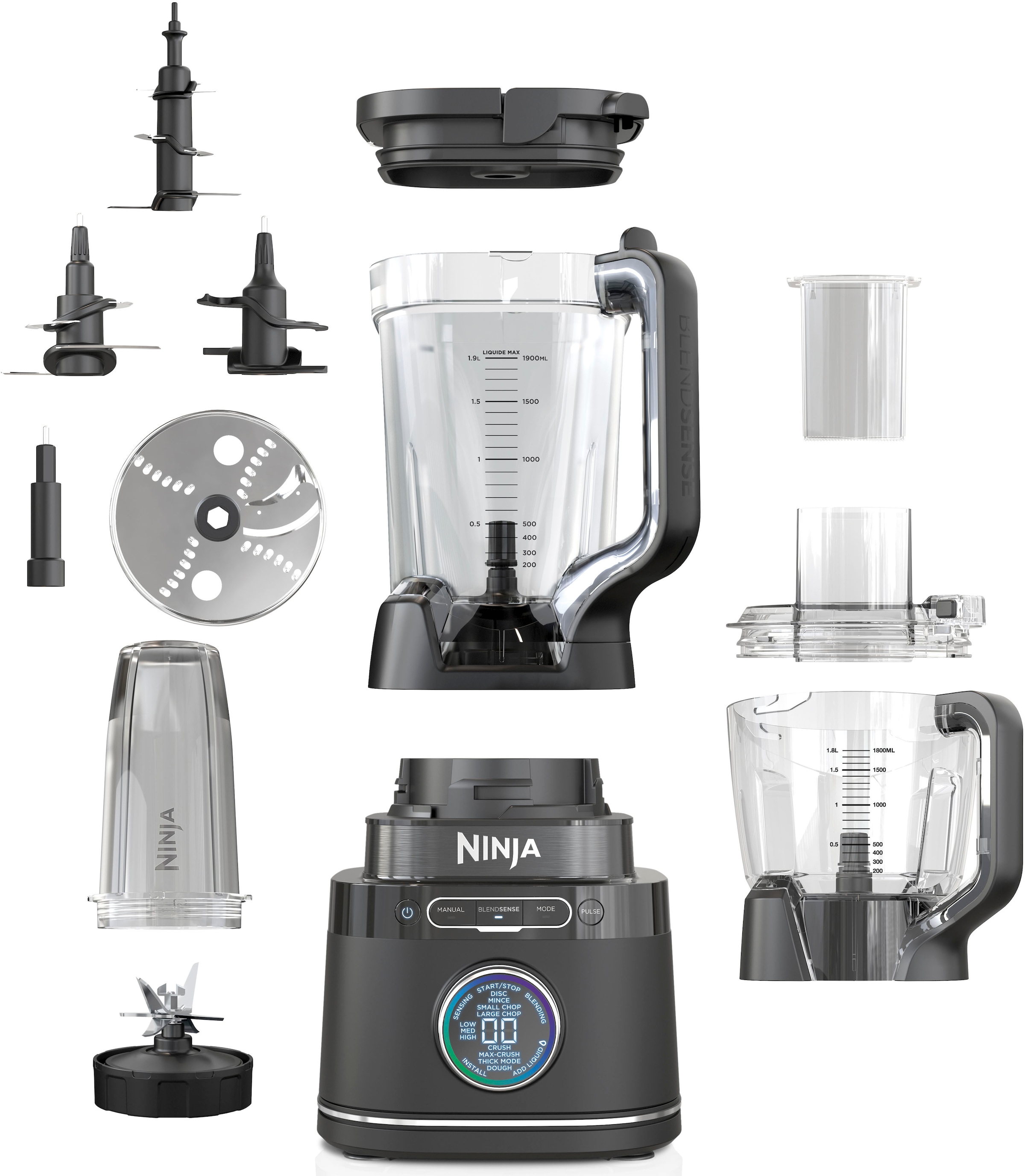 NINJA Standmixer »Detect Power Mixer & Processor Pro TB401EU«, 1200 W