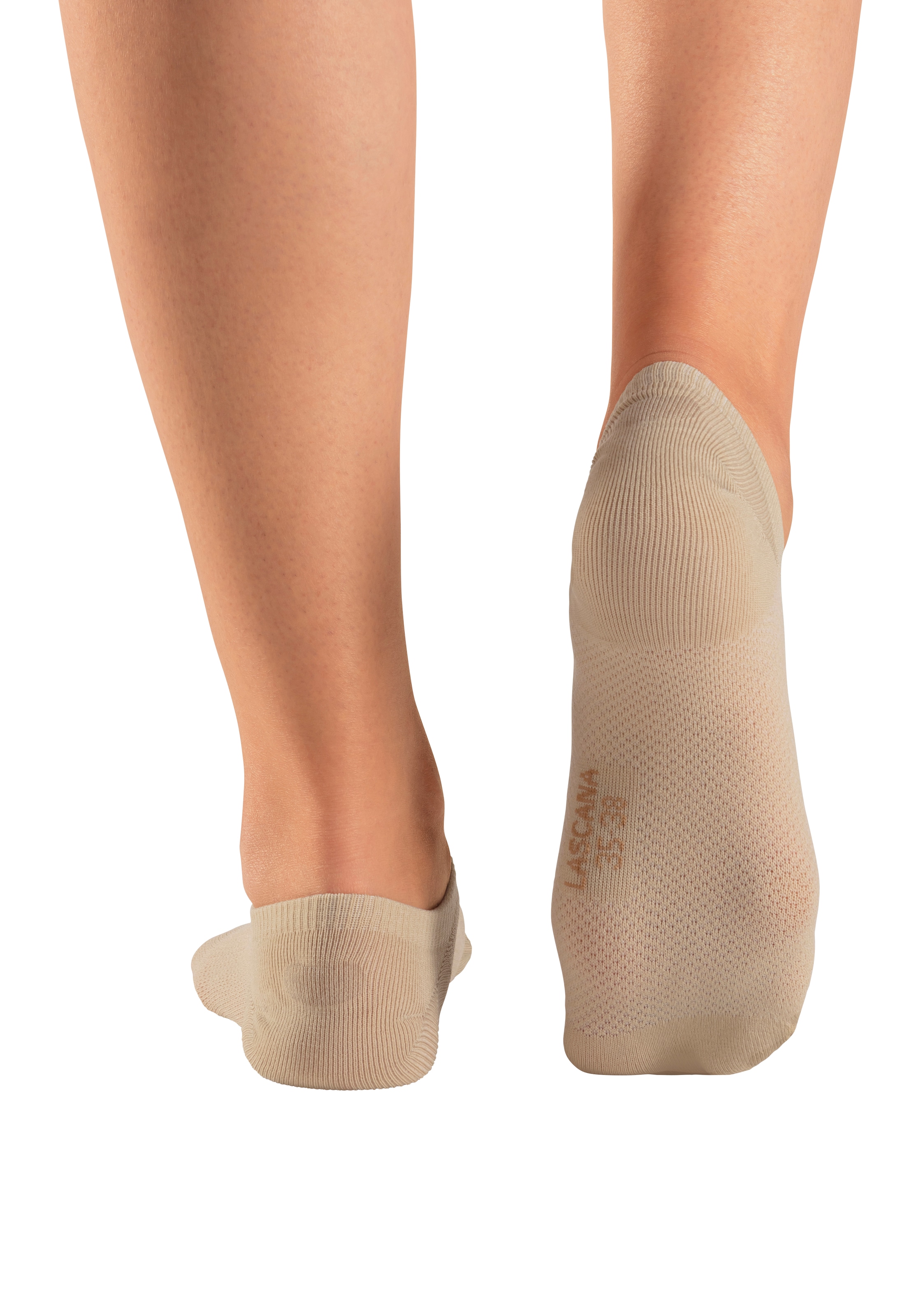 LASCANA ACTIVE Sneakersocken, (Packung, 7 Paar), mit Pikeestruktur und Silicon