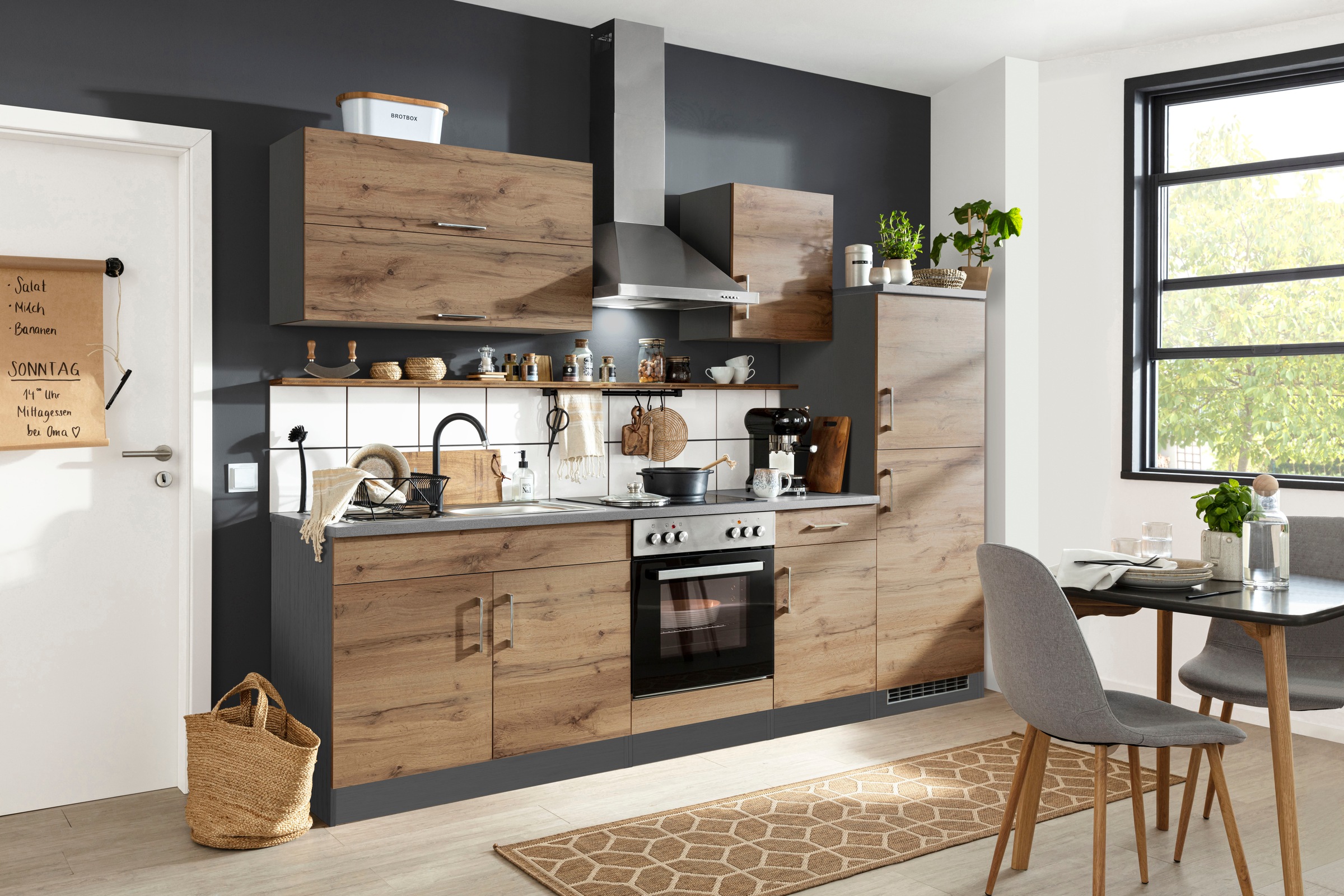 KOCHSTATION Küchenzeile »KS-Colmar«, ohne E-Geräte, Breite 270 cm günstig online kaufen