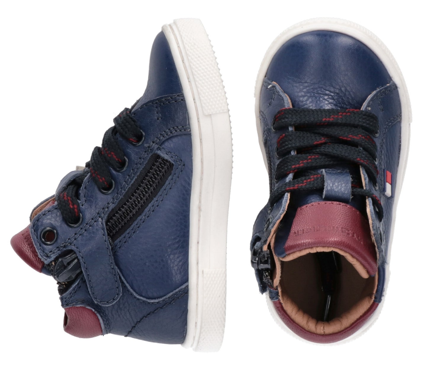 Tommy Hilfiger Sneaker, Babyschuh, Schnürboots mit weicher Lederinnenausstattung