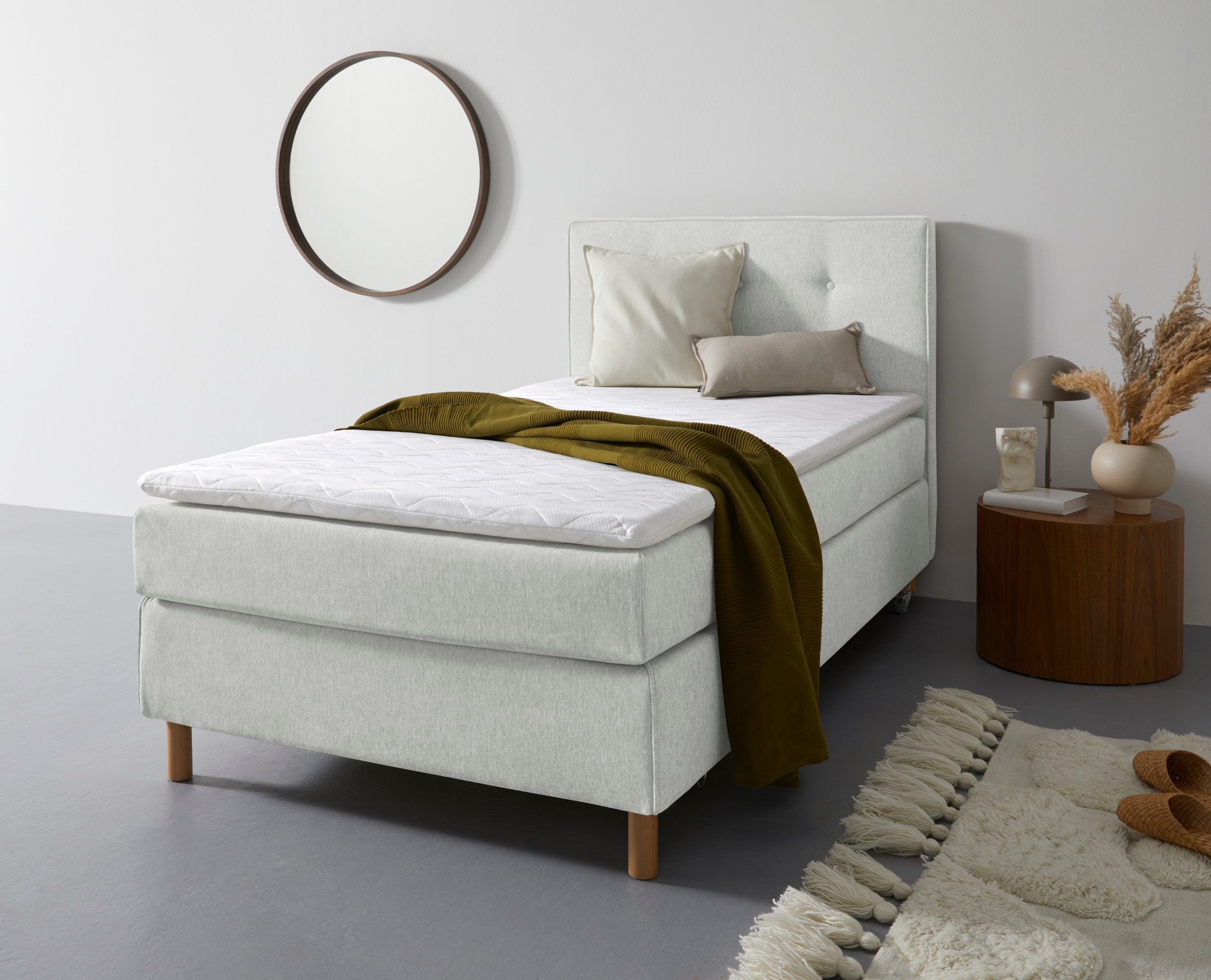 Home affaire Boxspringbett »Heimatblick 100x200cm beliebig erweiterbar zu D günstig online kaufen
