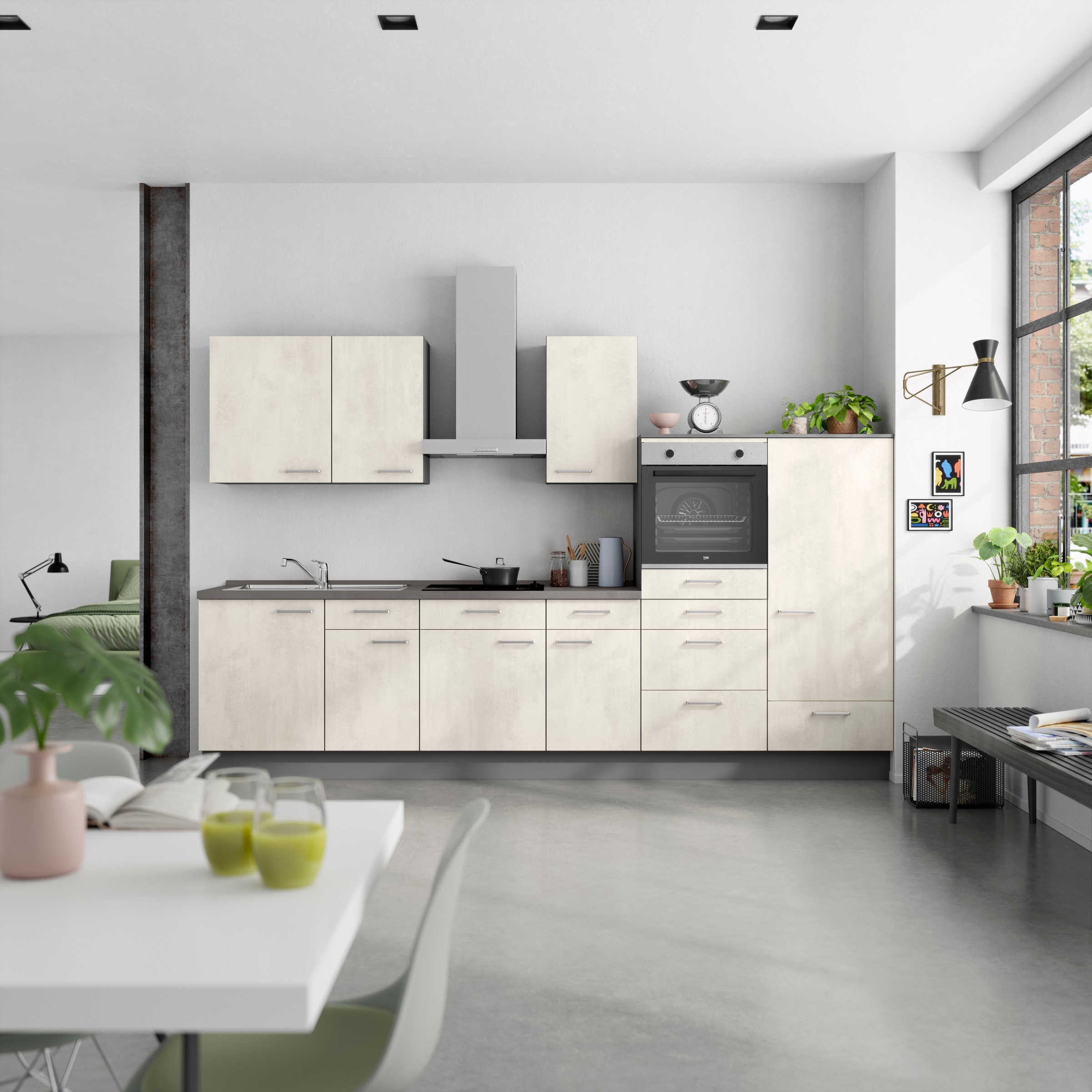nobilia® Küchenzeile »"Riva I"«, vormontiert, Ausrichtung wählbar, Breite 3 günstig online kaufen