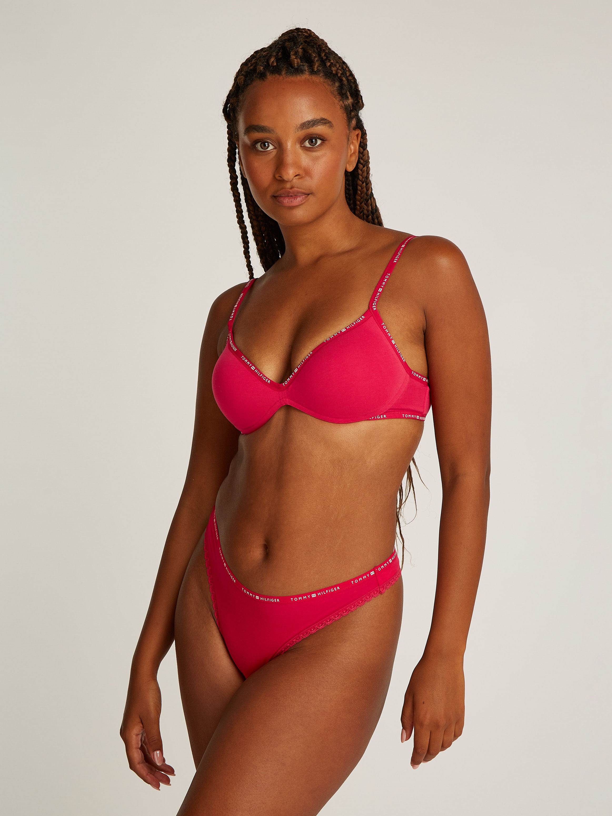Tommy Hilfiger Underwear Tanga »3 PACK LACE THONG«, (Packung, 3 St., 3er), mit Spitzenkante