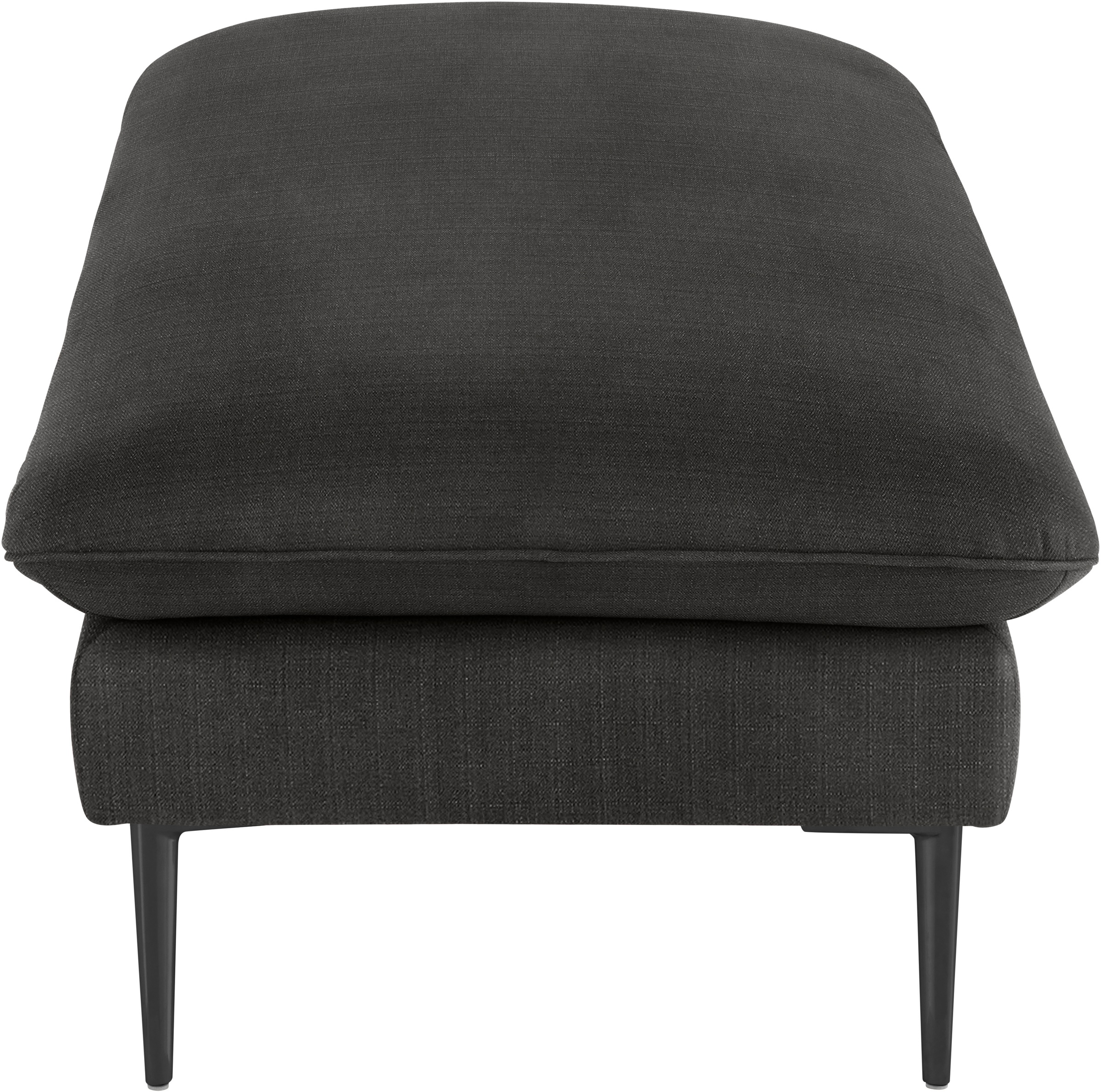 W.SCHILLIG Hocker »enjoy&MORE«, Füße schwarz pulverbeschichtet, Breite 151 cm