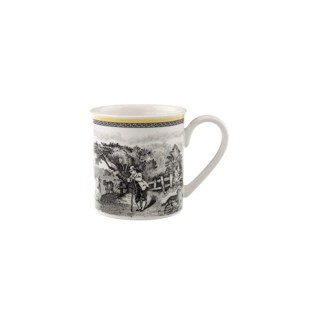 Villeroy & Boch Becher »Kaffeebecher Audun Ferme 300 ml weiß-grau-gelb« günstig online kaufen