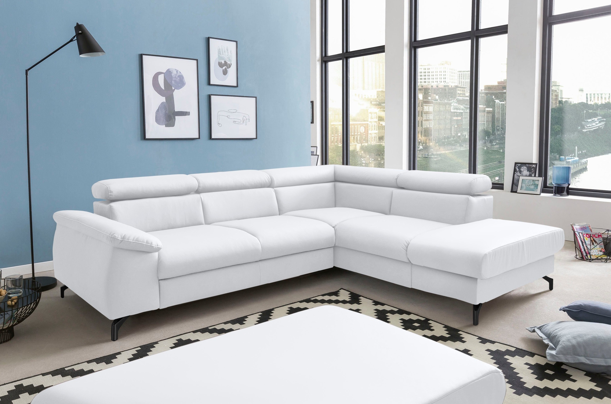 COTTA Polstergarnitur »Kitty L-Form, B: 249 bzw. 100 cm (Set: Ecksofa & Hoc günstig online kaufen