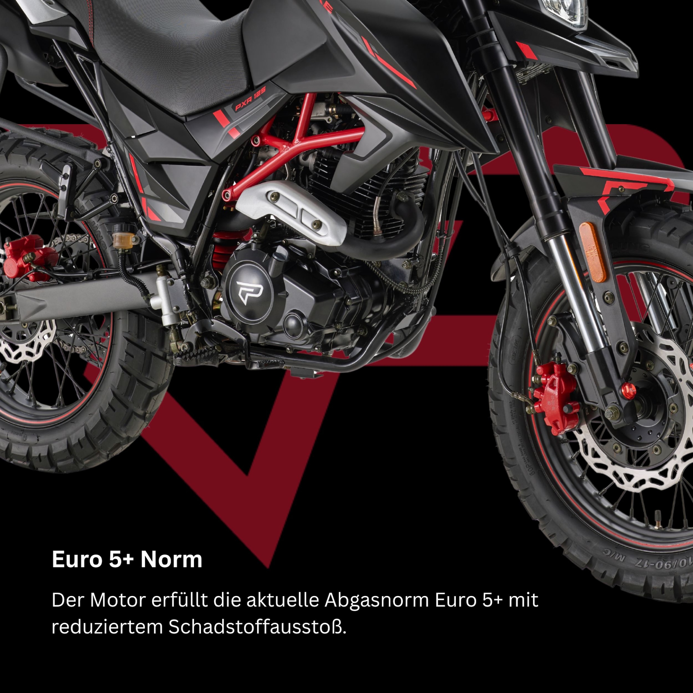 PRIKE Motorrad »PXA 125 Adventure, E5+« 124 cm³ 85 km/h Euro 5+ 9,9 7,3 kW, 9,9 PS, CBS, 125er Reise-Enduro, digitales Cockpit
