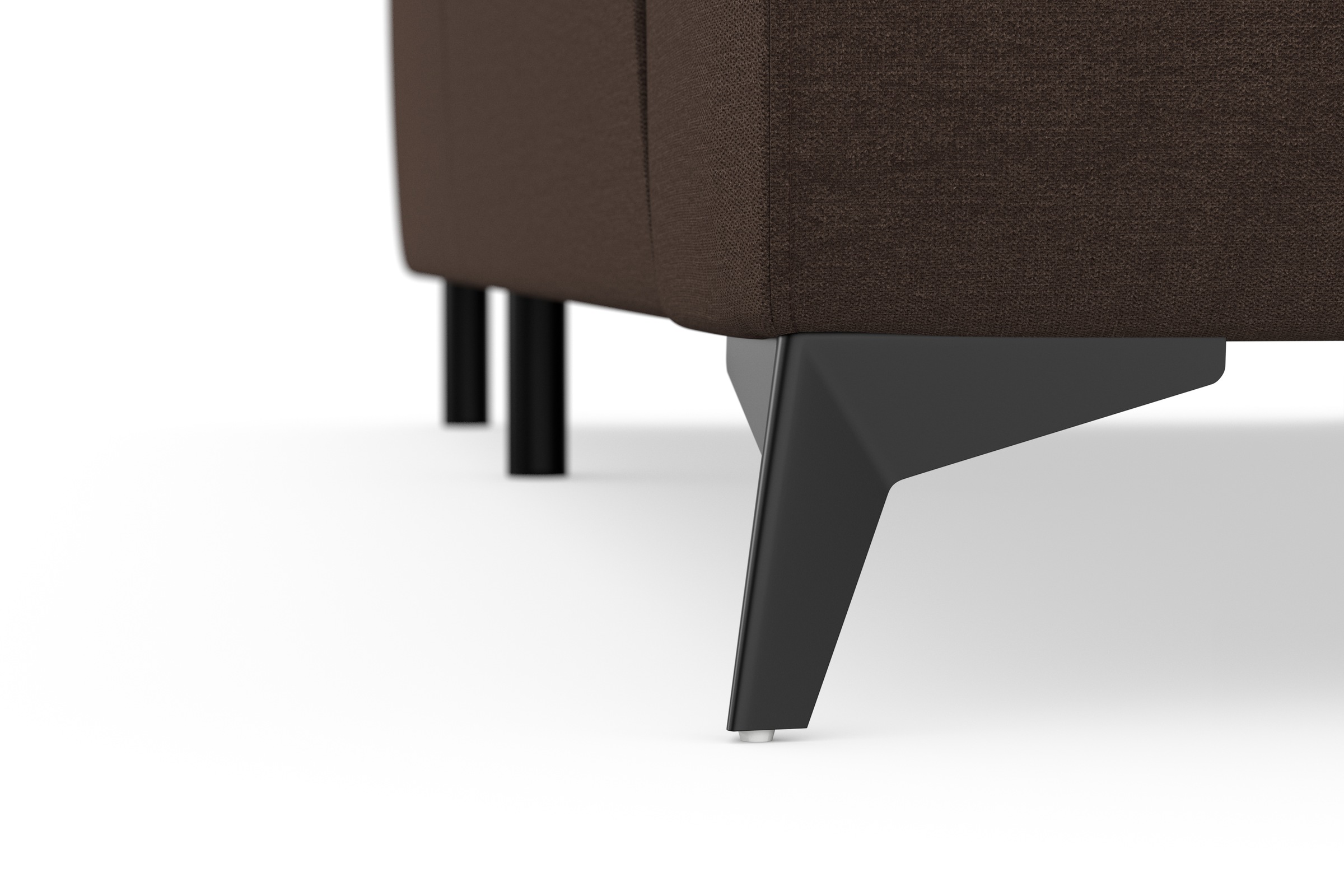 sit&more Ecksofa »Sinatra L-Form«, optinal mit Kopfteilverstellung und Armteilfunktion, Metallfüße