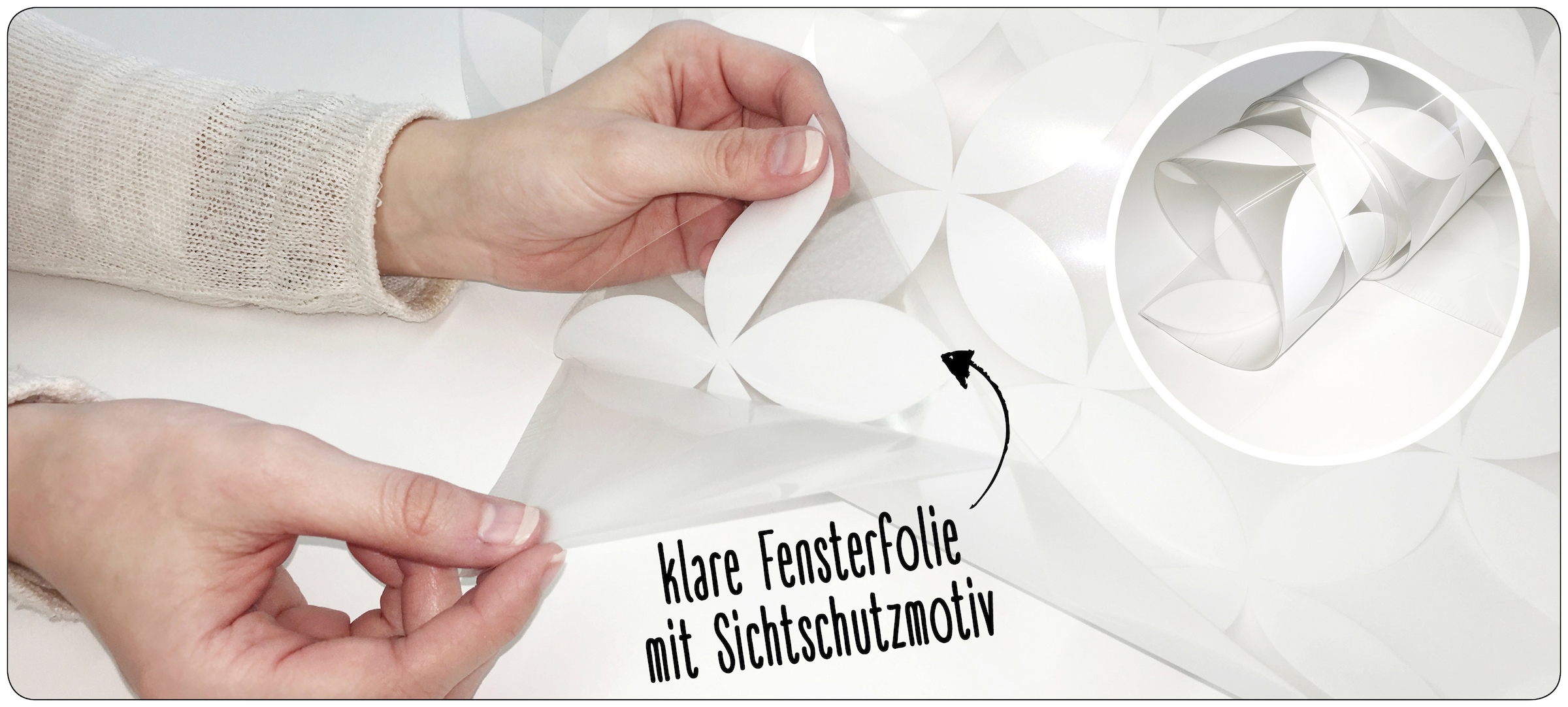 MySpotti Fensterfolie »Look Leaves statisch white«, 90 cm, glattstatisch haftend online x 100 kaufen haftend, halbtransparent