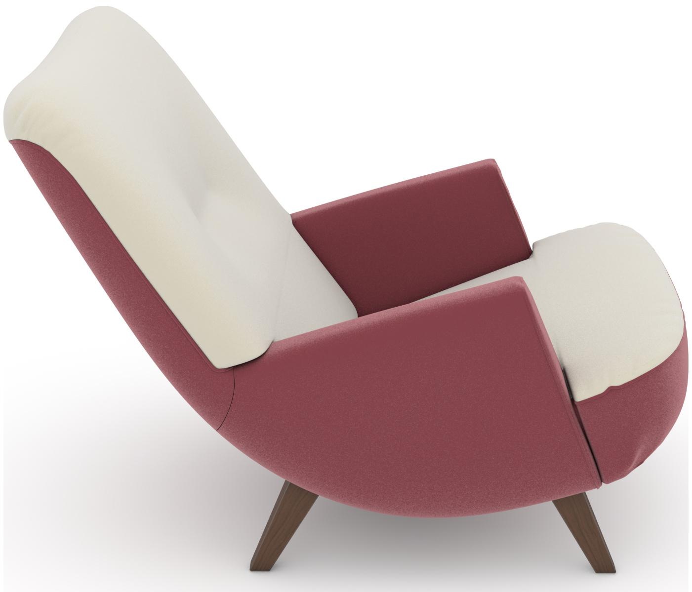 Max Winzer® Loungesessel »build-a-chair Borano außergewöhnlicher Sessel, tolle Farbkombinationen«, modern im Retrolook, zum Selbstgestalten