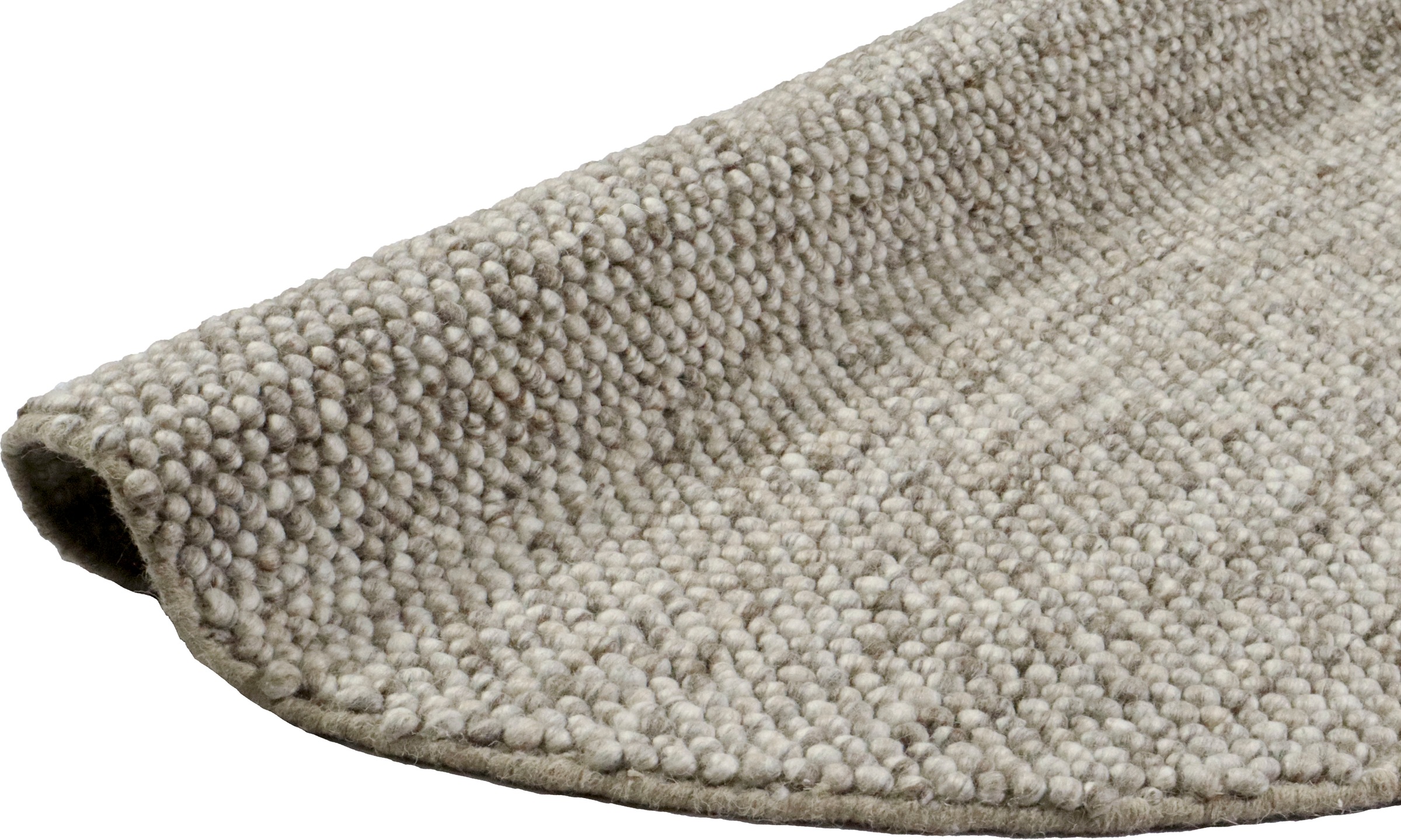 LeGer Home by Lena Gercke Teppich »Ainhoa, handgewebt, Wolle«, rund, 12 mm Höhe, Handweb Teppich, Wohnzimmer, Schlafzimmer, Esszimmer