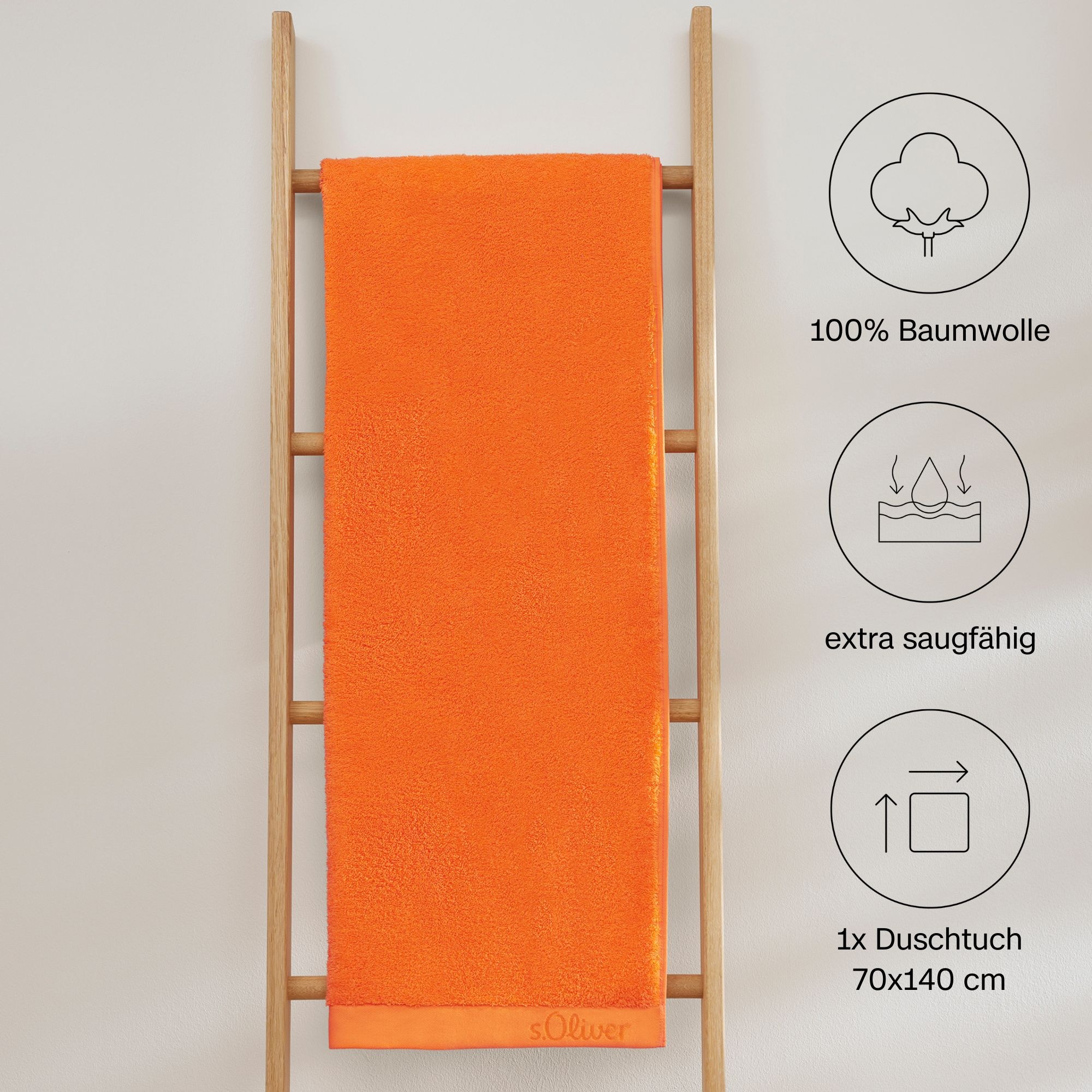 s.Oliver Duschtuch »s. Oliver«, (1 St., Badetuch 70 x 140 cm), besonders we günstig online kaufen