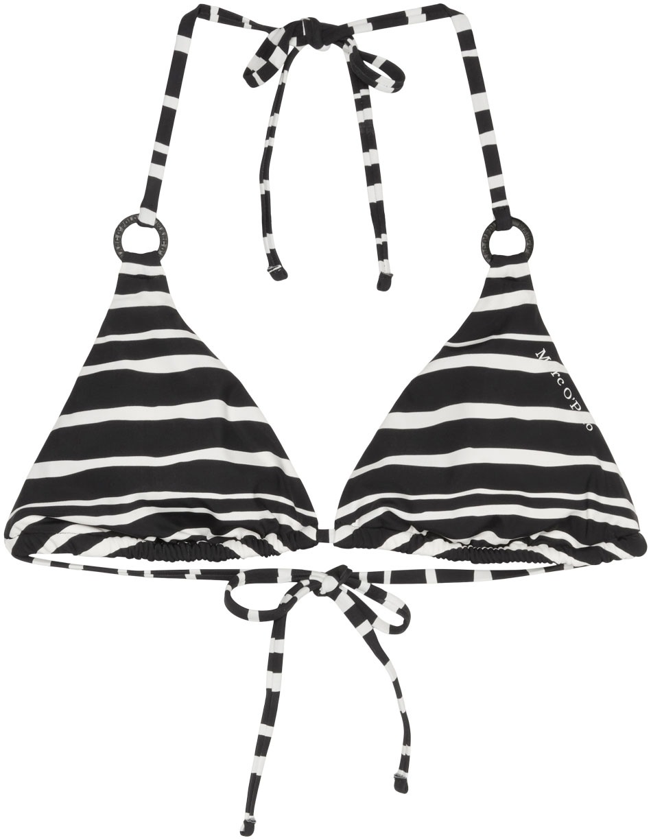 Marc O'Polo Triangel-Bikini-Top »Summer Blacks«, mit dekorativen Ringdetails