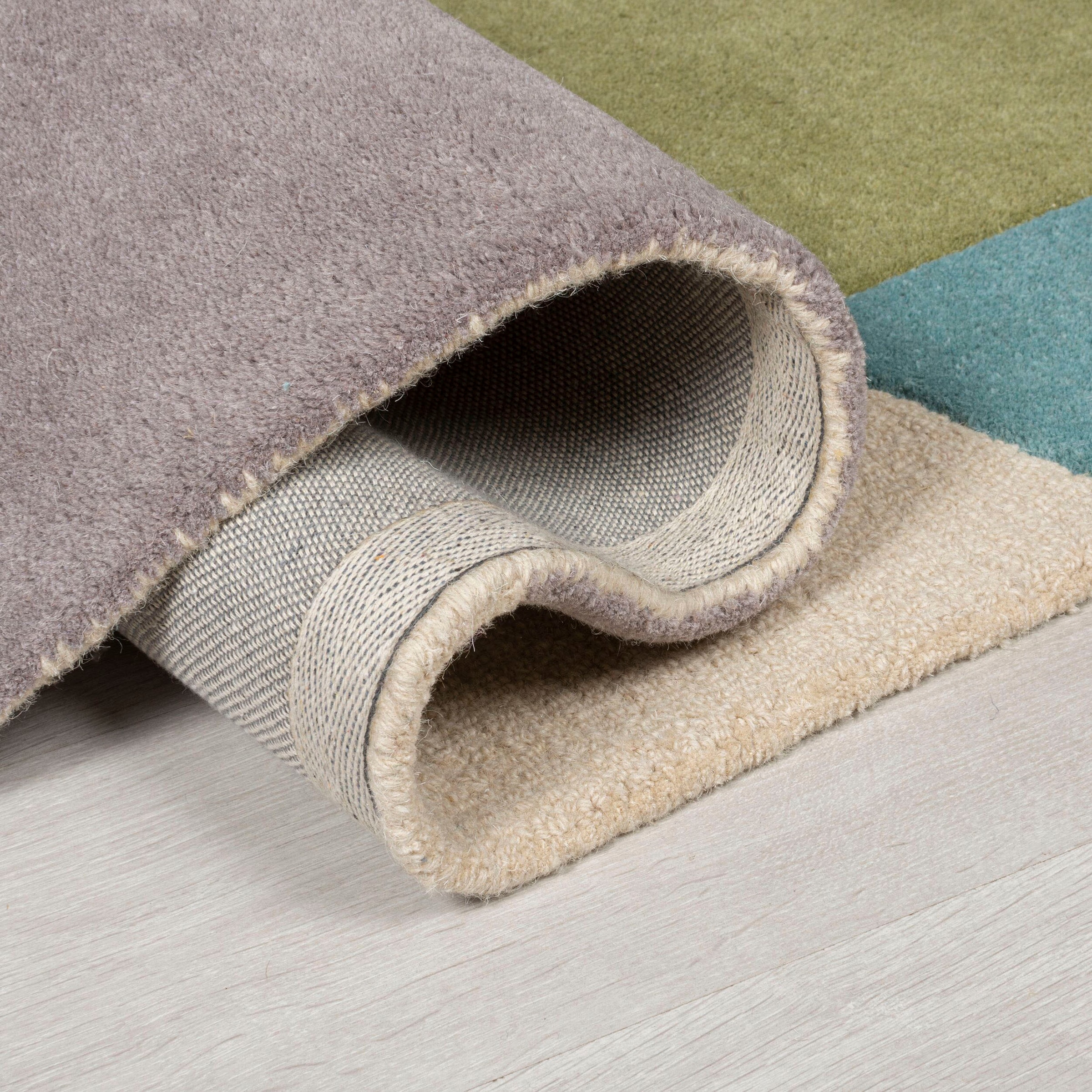 FLAIR RUGS Wollteppich »Glow, gemustert & modern«, rechteckig, 8 mm Höhe, fußbodenheizungsgeeignet, mit Hoch-Tief-Effekt