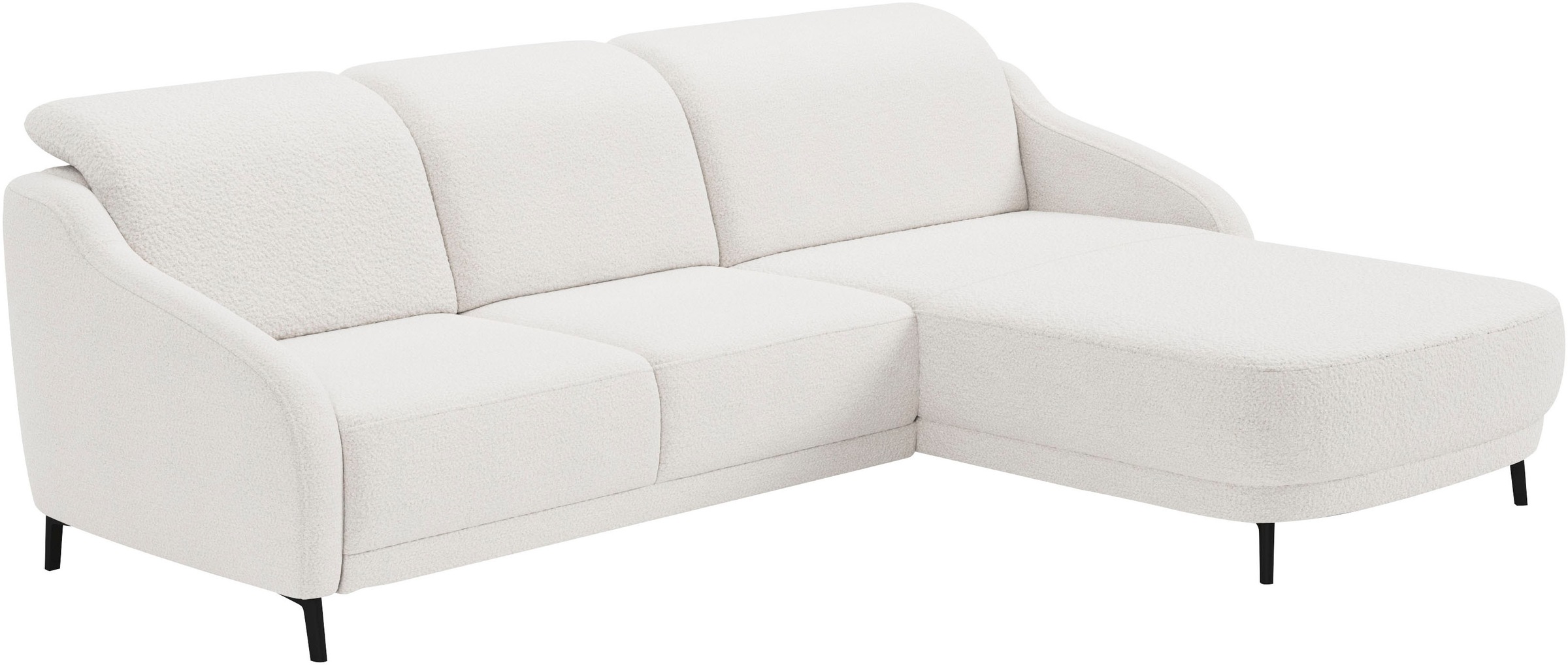 sit&more Ecksofa »Blues L-Form«, wahlweise mit Klapptisch und USB