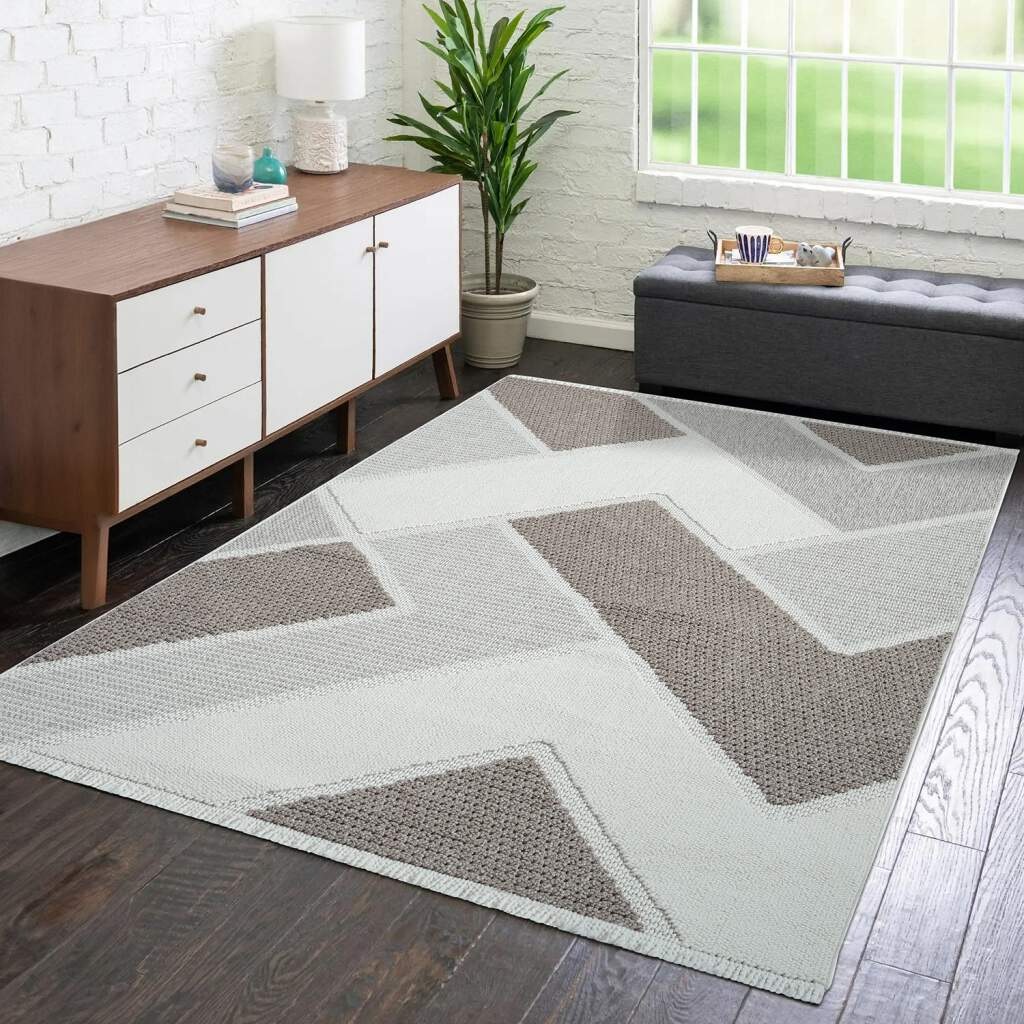 Carpet City Teppich »LINDO 8877«, rechteckig, 11 mm Höhe, Kurzflor, Hochtie günstig online kaufen