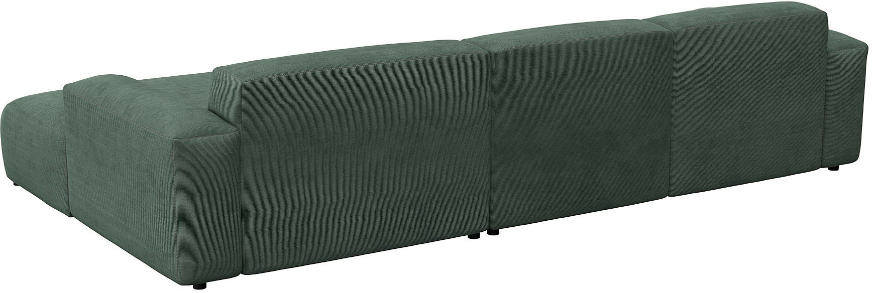 FLEXLUX Ecksofa »Lucera bequem und komfortabel durch hochwertigen Sitzaufbau, L-Form«, modern & anschmiegsam, Kaltschaum, Stahl-Wellenunterfederung