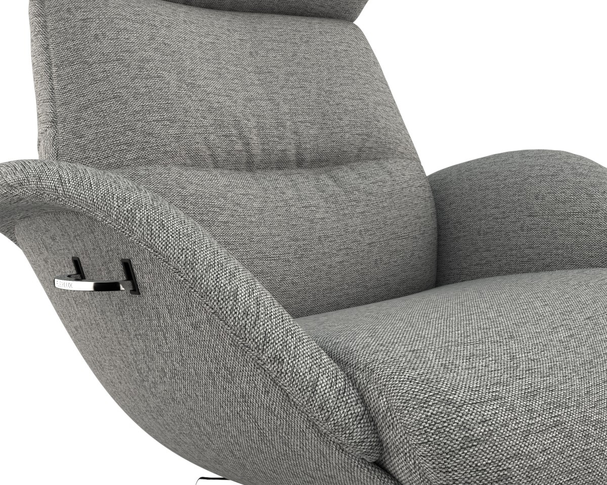 FLEXLUX Relaxsessel »Fernsehsessel More, ergonomisch, drehbar, robuster Fuß, Scandi« Premium Komfort, Rücken- und Kopfteilverstellung, Drehbar, Fuß Alu