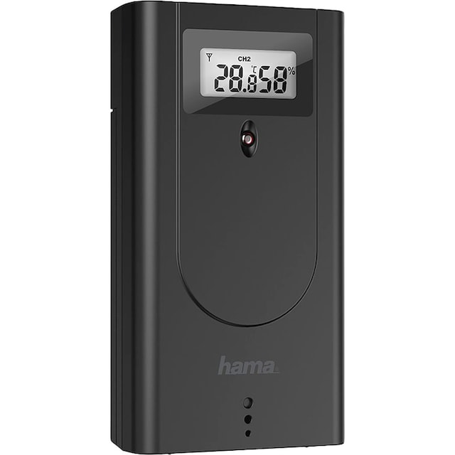 Hama Wetterstation »Funkuhr Black Line Plus«, inkl. Funk-Außensensor jetzt  im %Sale