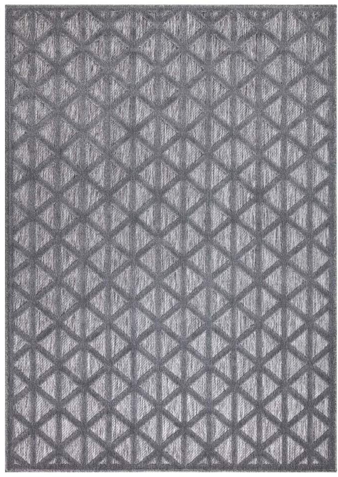 Carpet City Teppich »In-& Outdoorteppich Santorini 446, 3D-Effekt, Geo-Muster«, rechteckig, 5 mm Höhe, Wetterfest & UV-beständig für Terrasse, Balkon, Küche, Flur