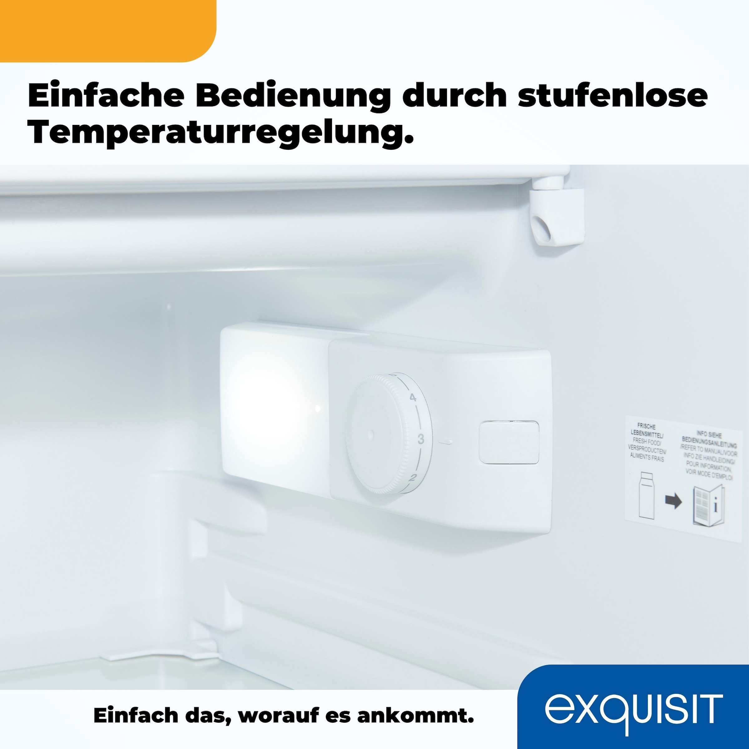 exquisit Einbaukühlschrank »EKS131-4-E-040D«