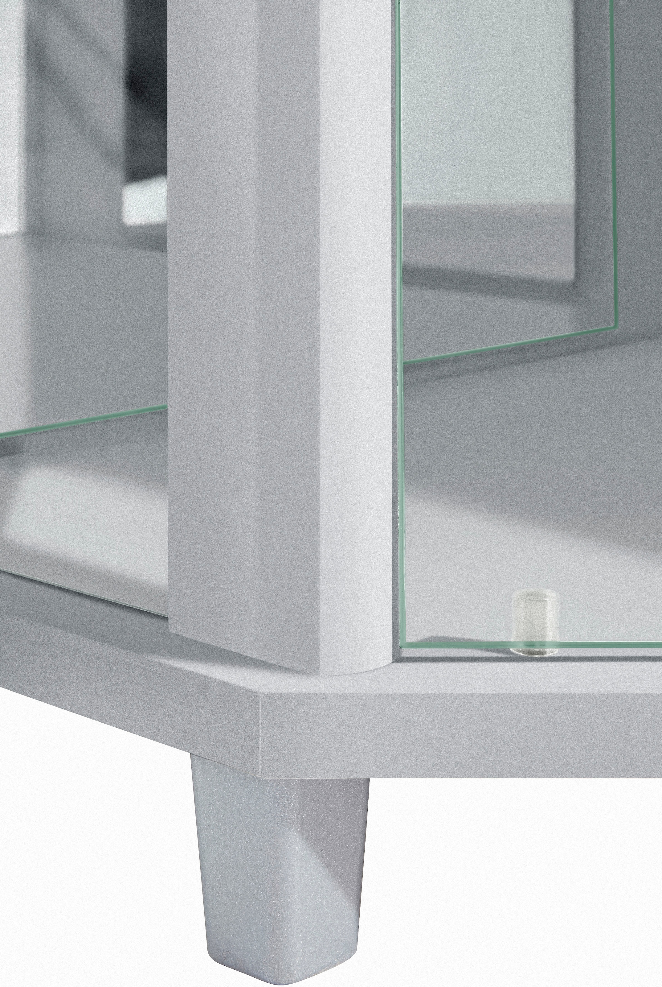 fif möbel Eckvitrine »TRIO Höhe ca. 172 cm, ink. Beleuchtung« Eckvitrine/Glasvitrine 1x Glastür, perfekt für Sammler, Sammlervitrine