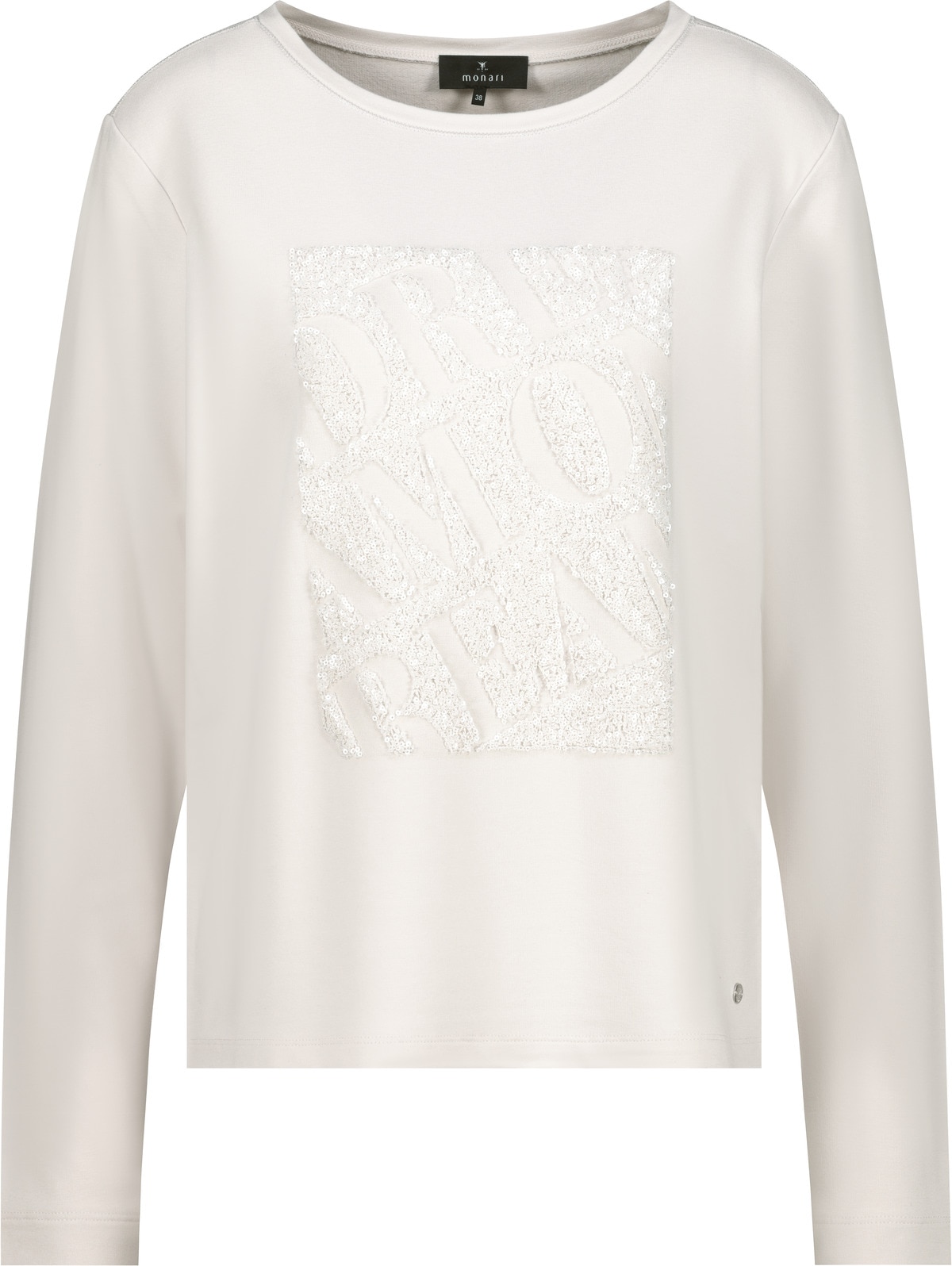 Monari Langarmshirt »Shirt Pailletten Stick«