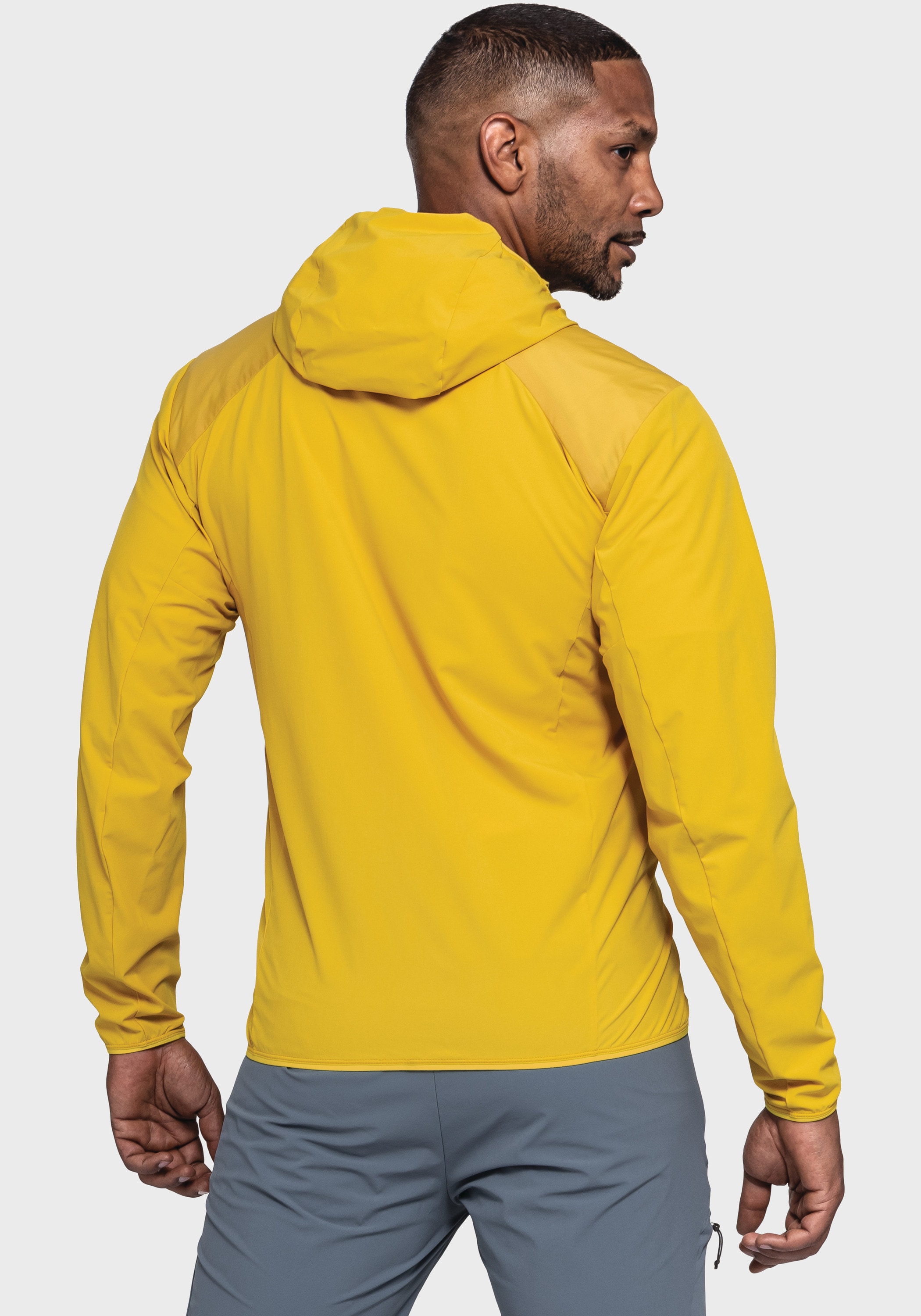 Schöffel Funktionsjacke »Hiking Hybrid Jk Style Blaueis MNS« mit Kapuze