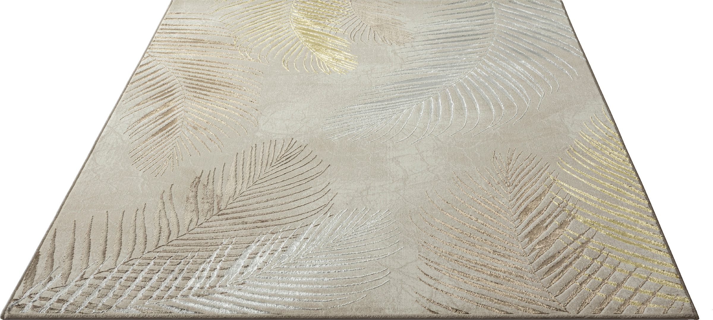 merinos Teppich »Creation 50051«, rechteckig, 10 mm Höhe, elegant, glänzend, Kurzflor, Indoor, pflegeleicht, robust
