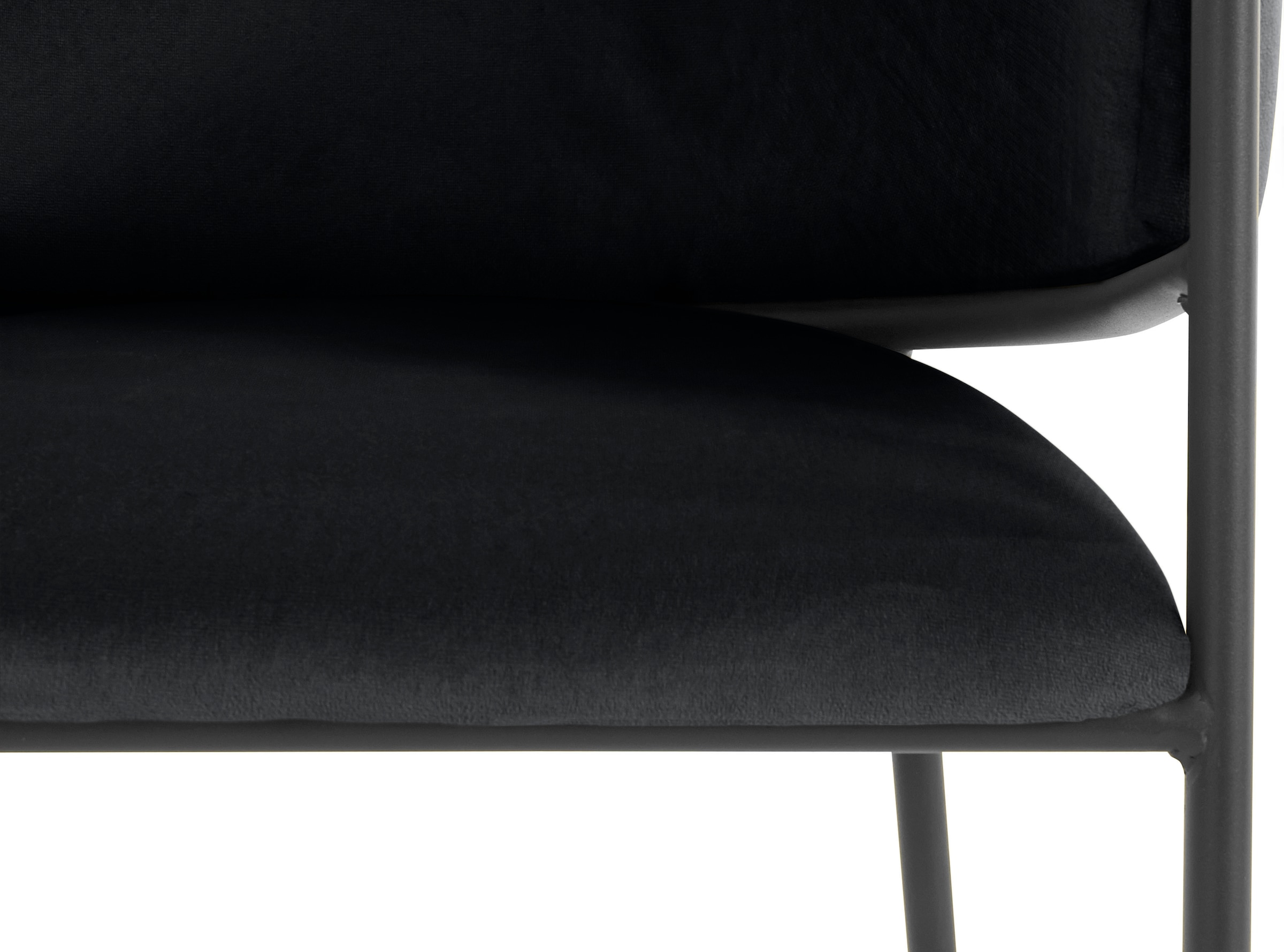 andas Armlehnstuhl »Jorun«, 2 St., fein, Set, schwarzen Sitzhöhe mit Metallbeinen, Rechnung Webstoff 48 2er cm kaufen auf im