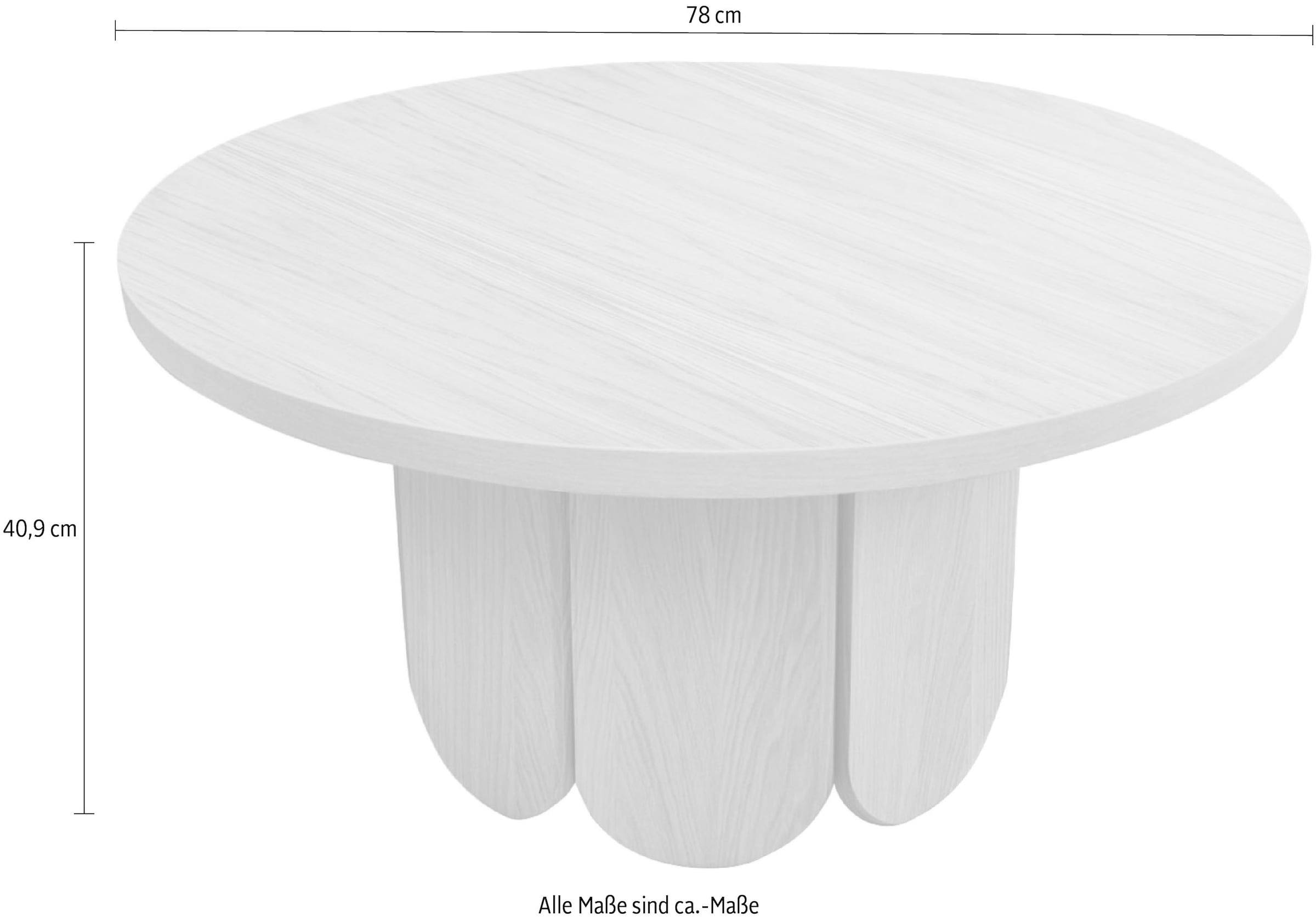 Woodman Couchtisch »Soft«, besonderes Design, Breite 78 cm